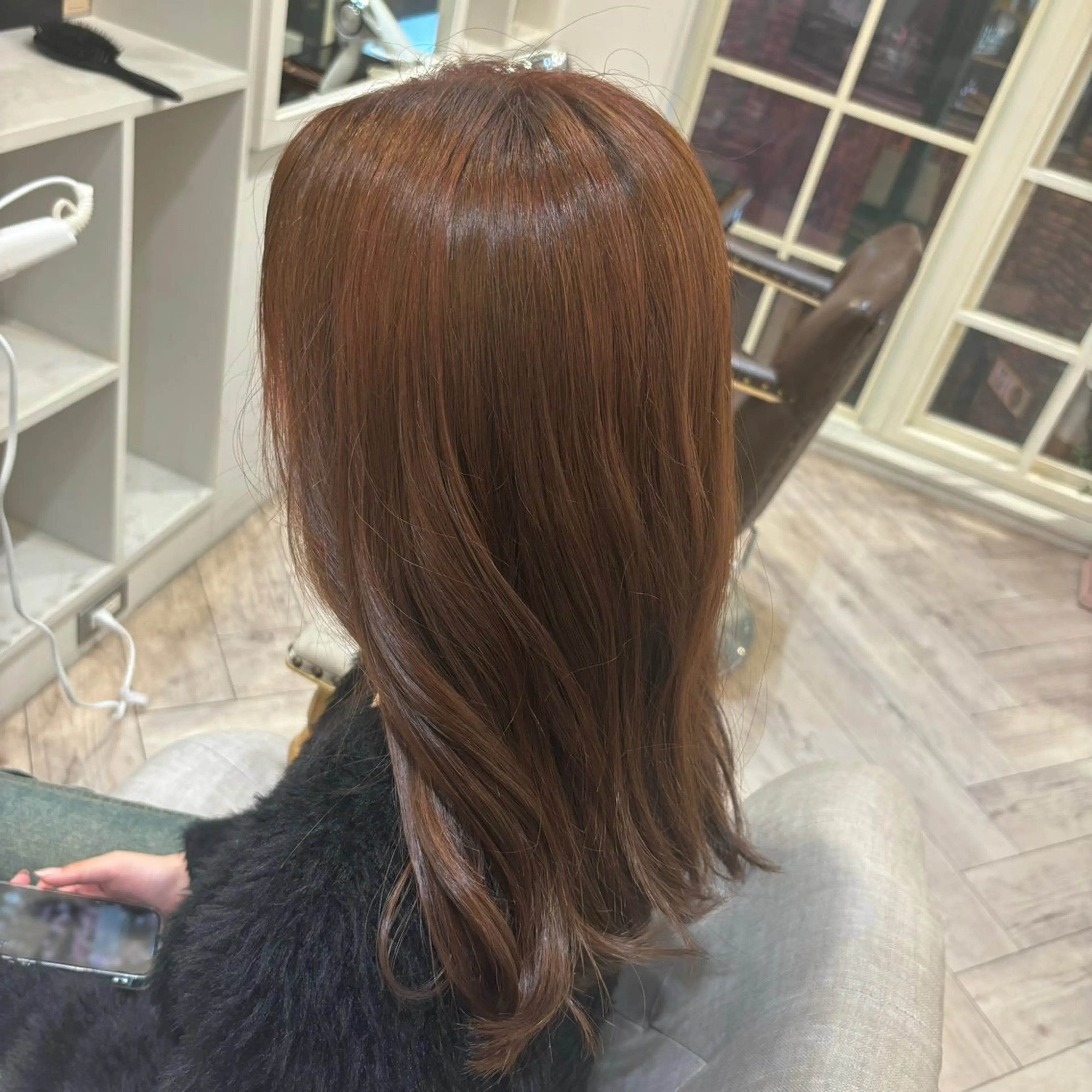 カラー ブラウンカラー レッドカラー hair&fashion shiomiH所属・明賀　瞳 /みょうが　ひとみのヘアスタイル