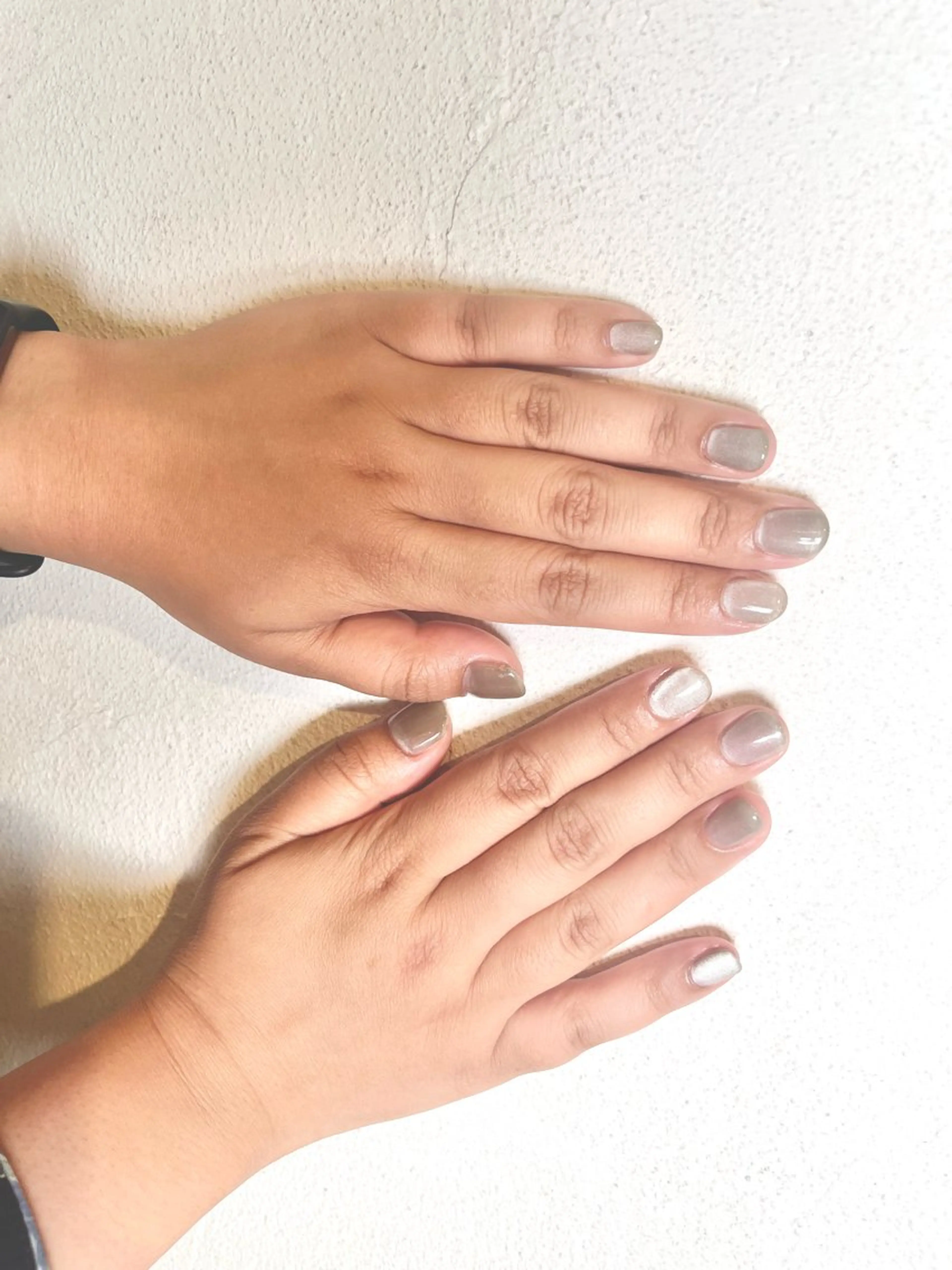 ネイル ラメ(グリッター) マグネットネイル ワンカラーネイル ハンドネイル Salon&School Nail du Marche所属・阿部 美香のネイルデザイン