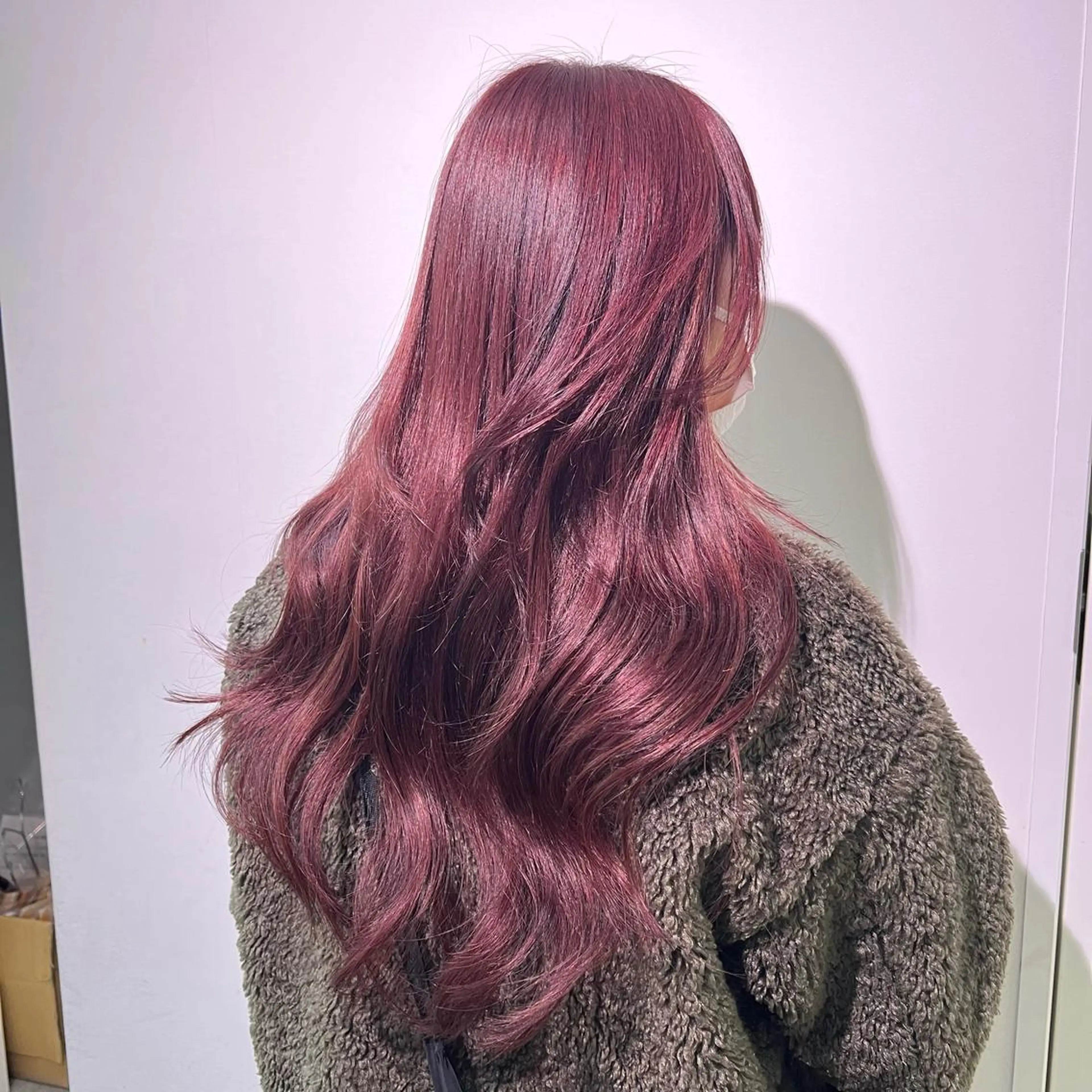 ロング カラー プルエクステ エクステ 韓国🤍ワンホンヘア みかん🇨🇳のヘアスタイル