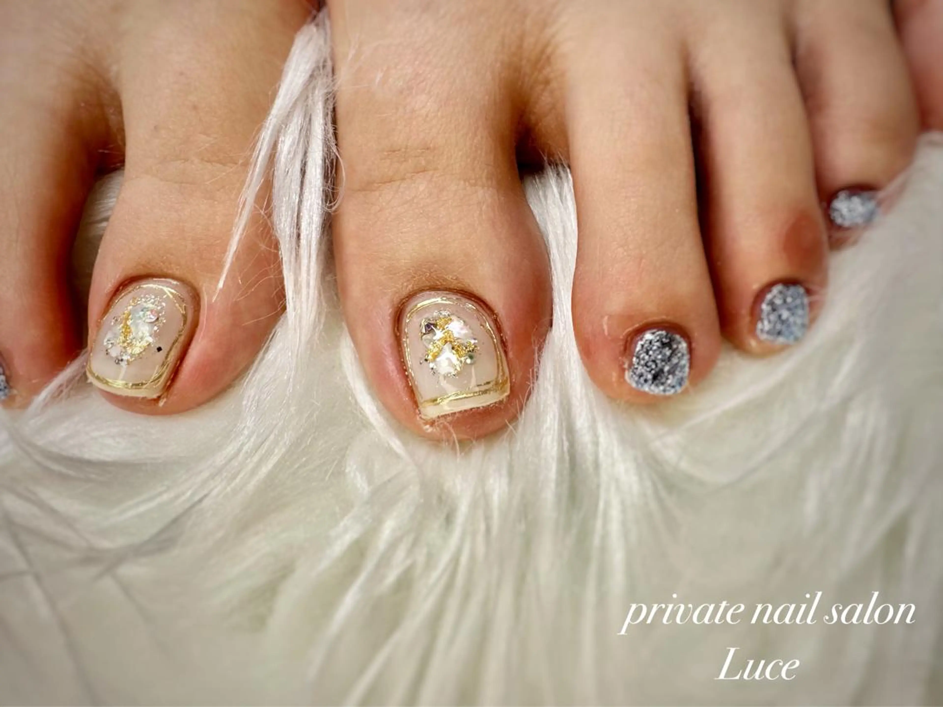 ネイル フットネイル nailsalon Luce🕊️のネイルデザイン