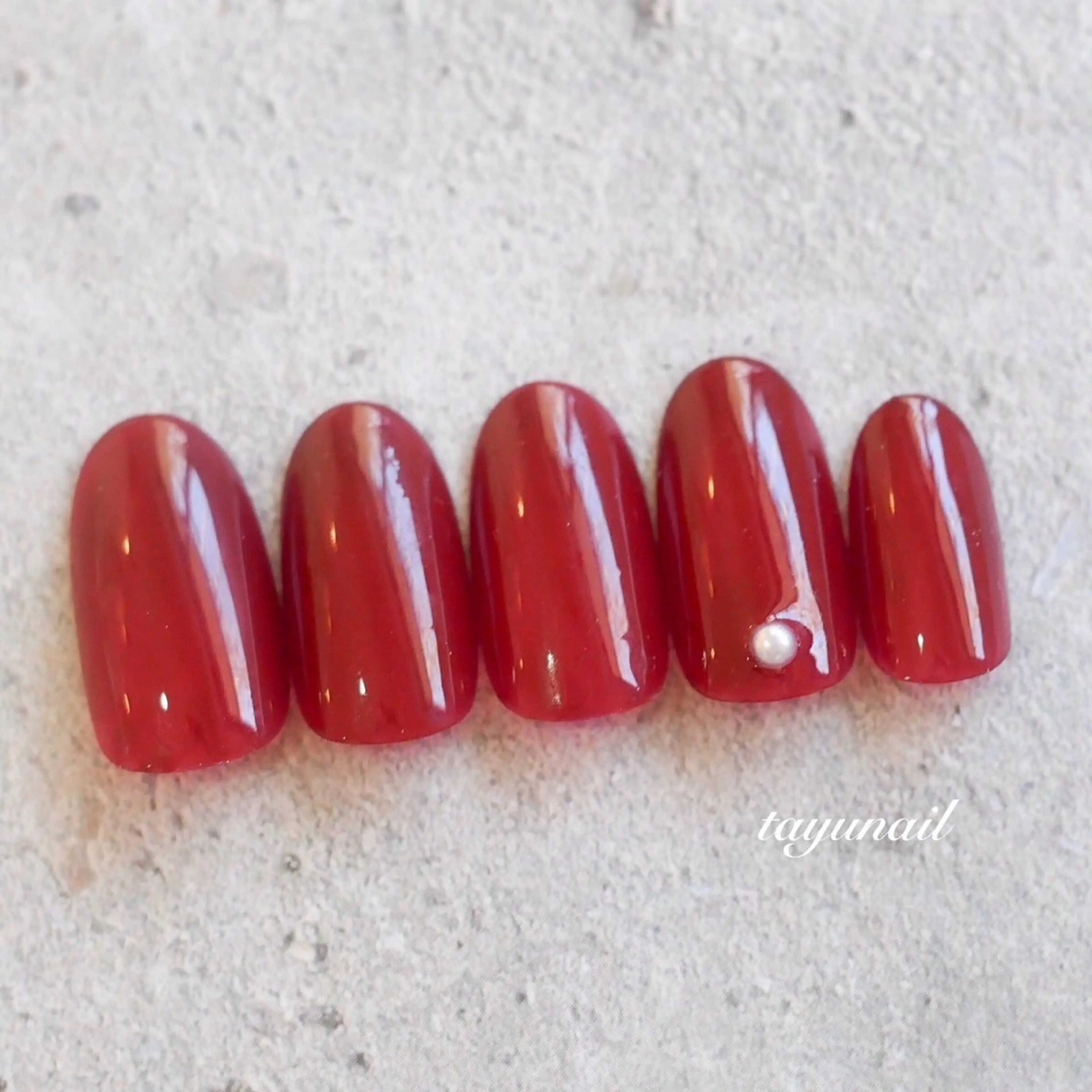 ネイル アートネイル ジェルネイル パラジェル シンプルネイル 冬ネイル ハンドネイル ネイルサロン・ネイルスクール　たゆnail所属・ネイルサロン 【たゆnail】のネイルデザイン