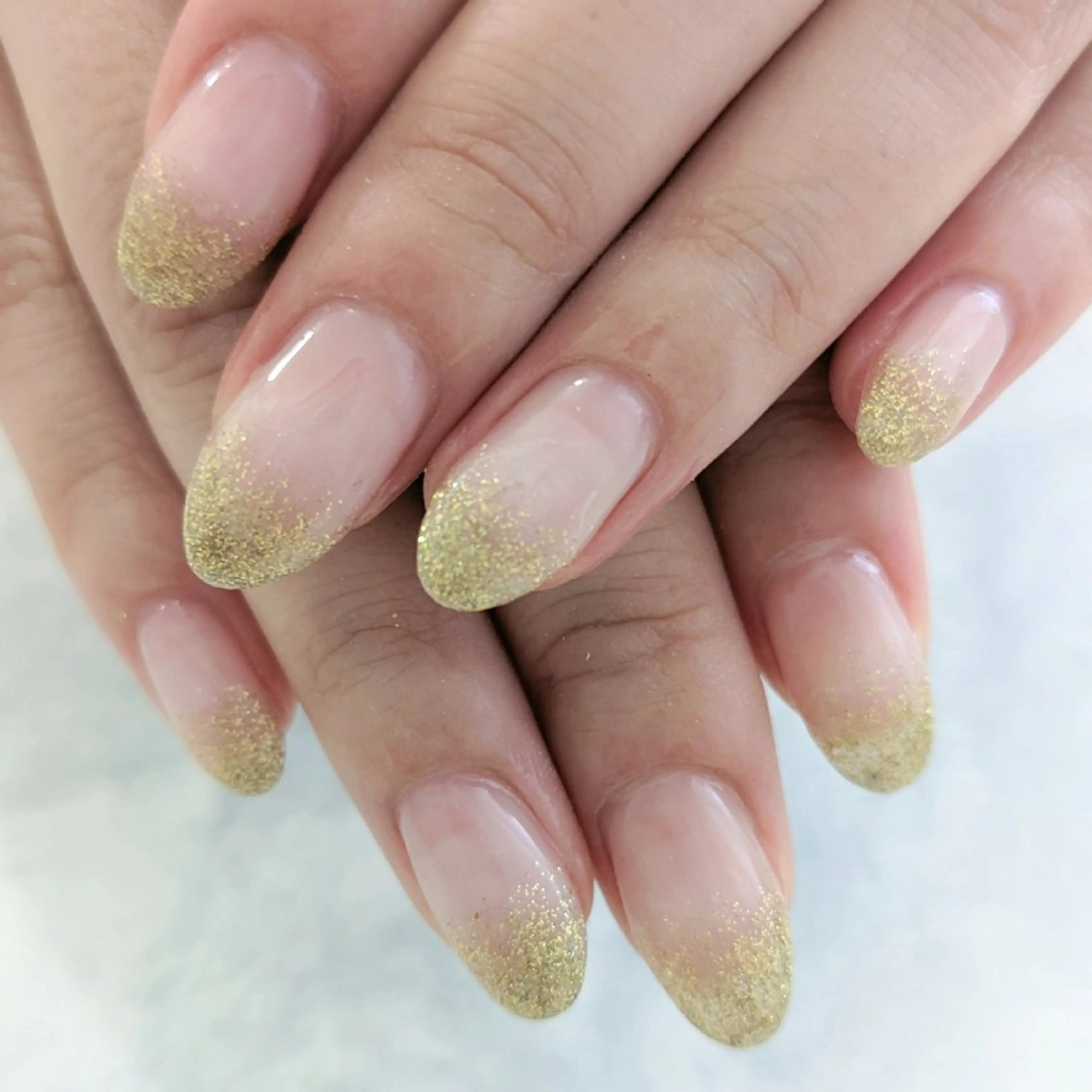 ネイル ラメ(グリッター) ラメグラデーション Gerbera Nailistのネイルデザイン