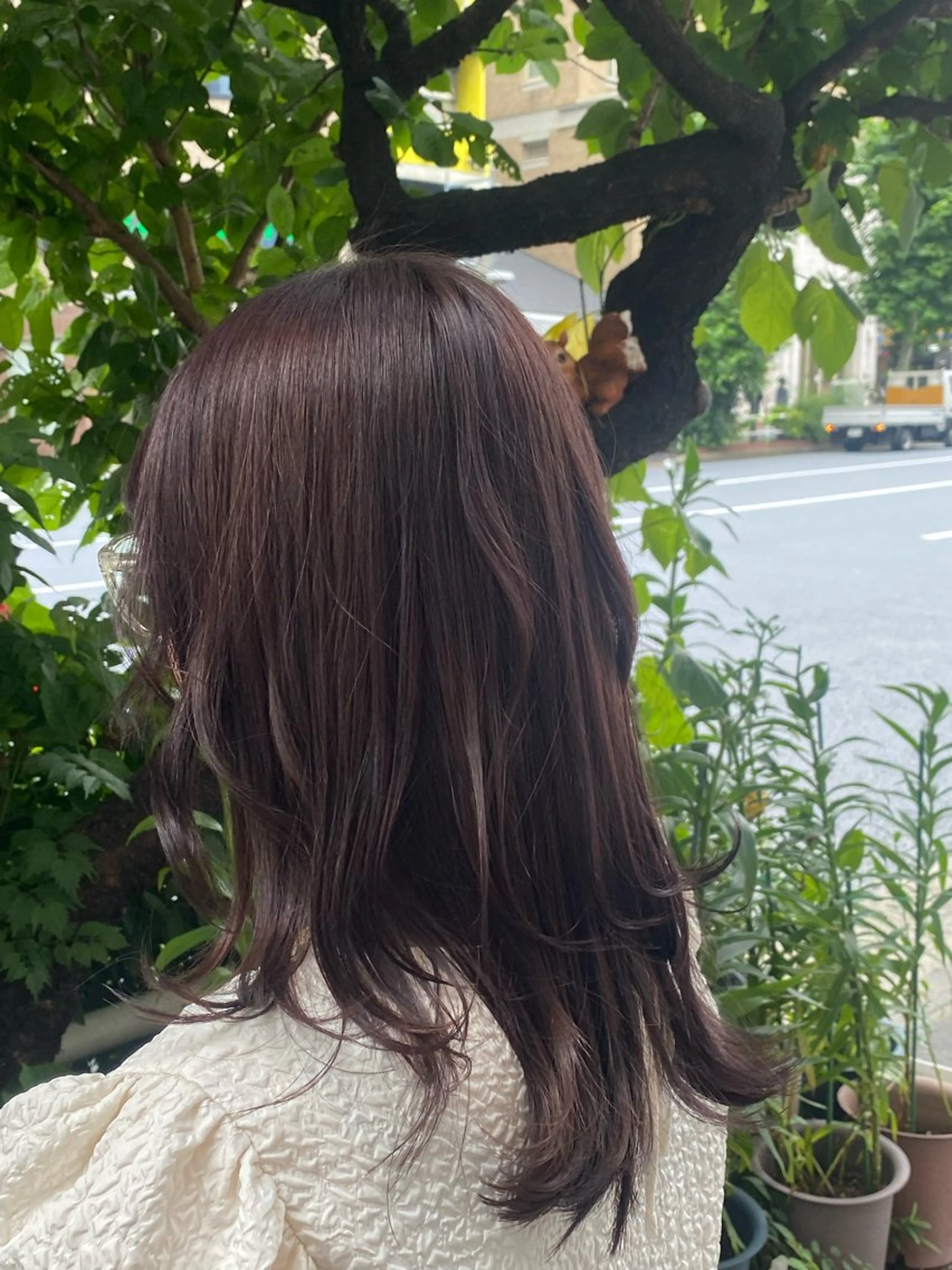 ミディアム カラー ヘアアレンジ アッシュ ラベンダーカラー メンズ特化 エシカル　松原大将のヘアスタイル