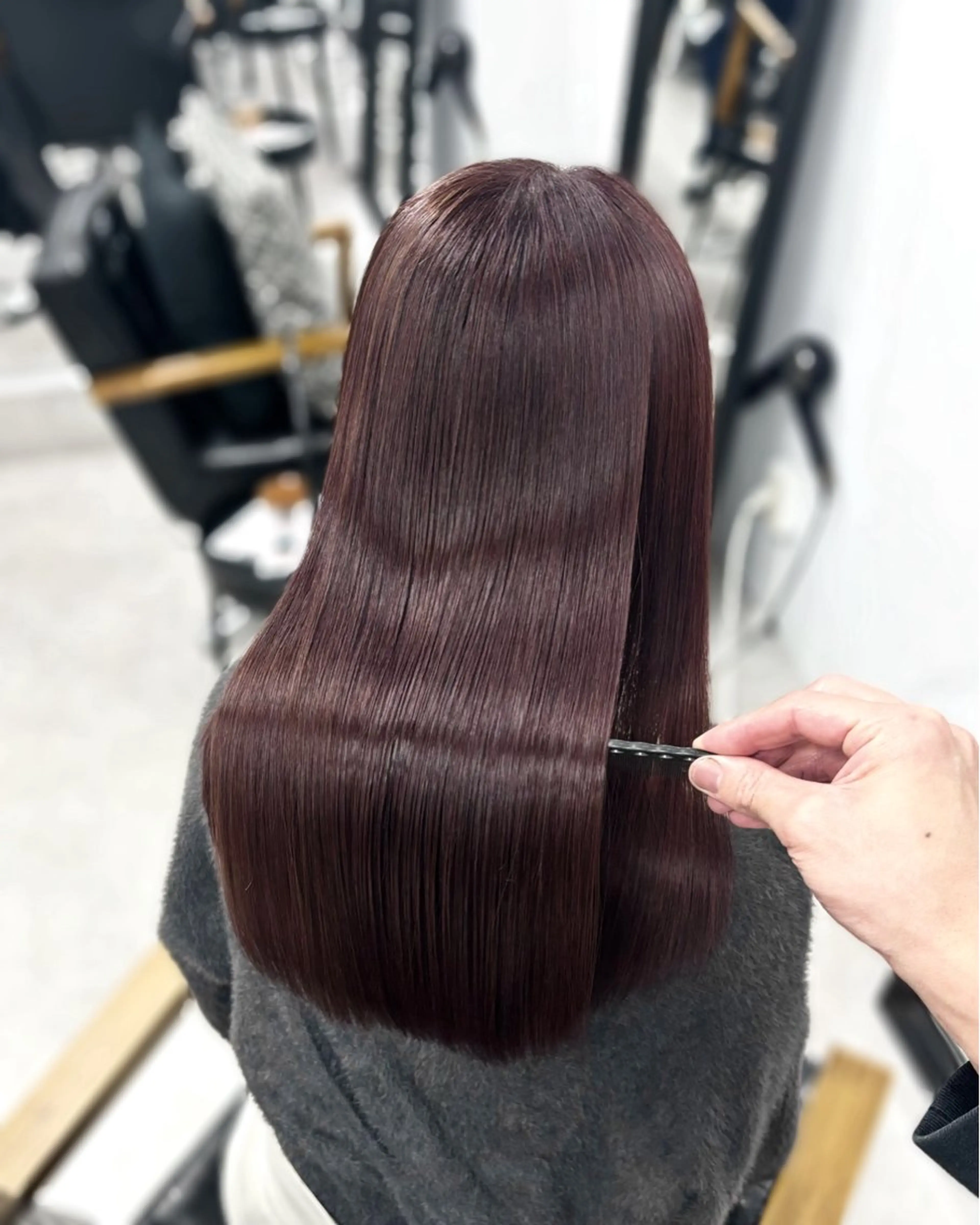 ロング カラー 髪質改善 縮毛矯正 カット ヘアカラー 縮毛矯正 トリートメント darts所属・マツダ レンのヘアスタイル