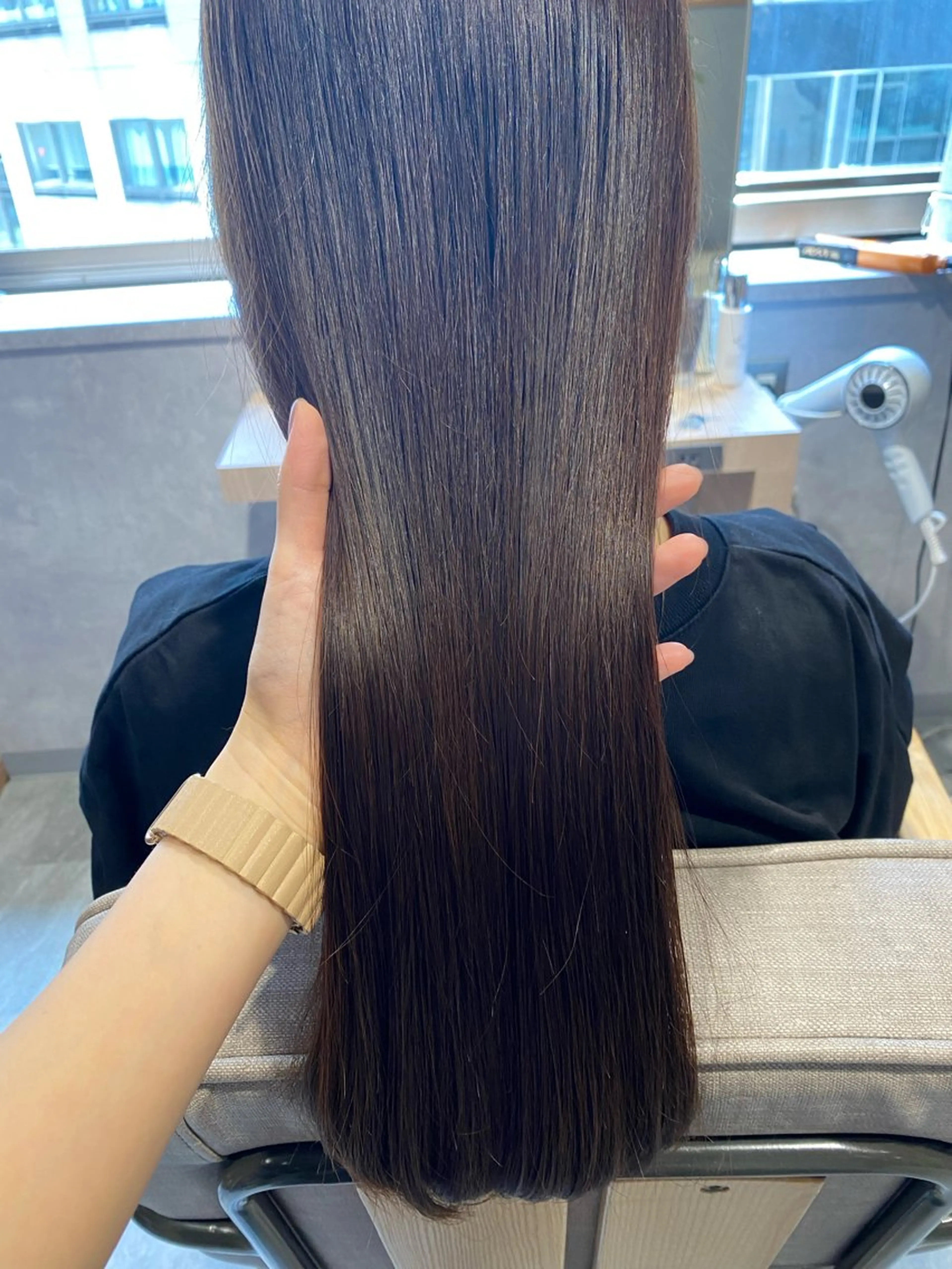 【ご新規様】カット+透け感カラー+髪質改善水素トリートメント❄️【髪質改善】シルクのような艶/おさまる髪❄️の写真