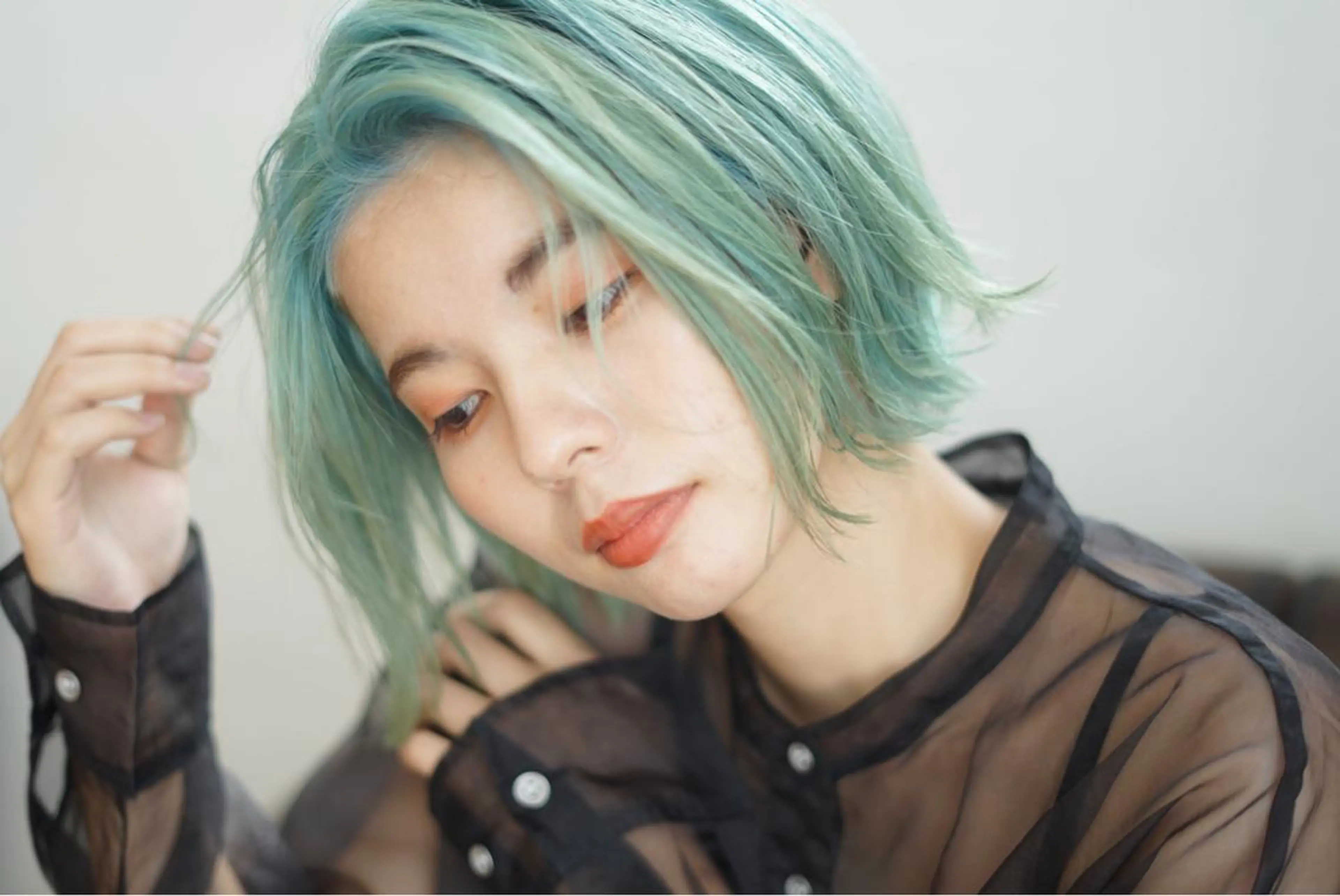 ミディアム 美髪ストレート 川本雄己のヘアスタイル