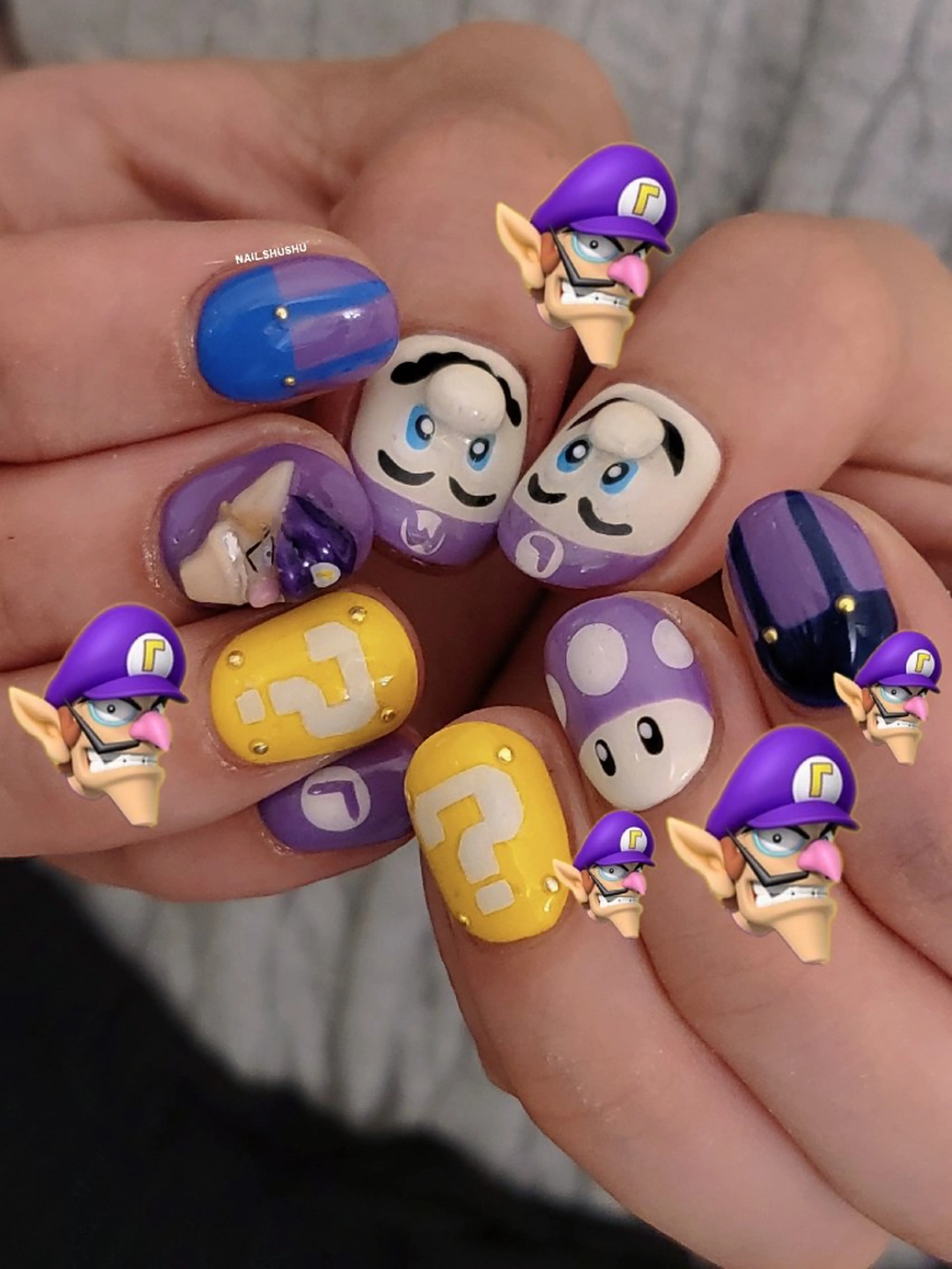 ネイル ハンドネイル 3dパーツ/流行り 👧shushu❤️のネイルデザイン