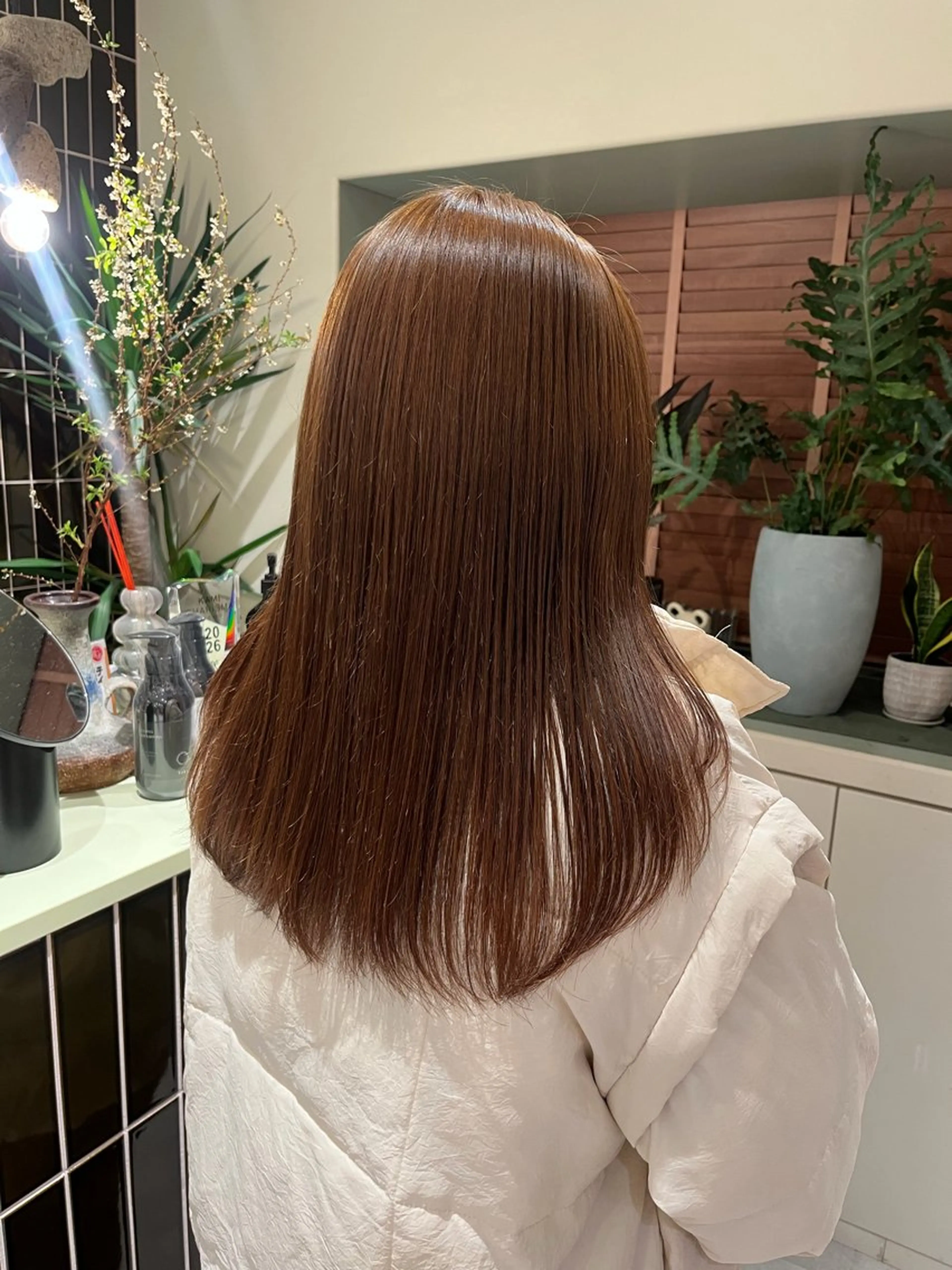 ブリーチなし透け感ダブルカラーの写真