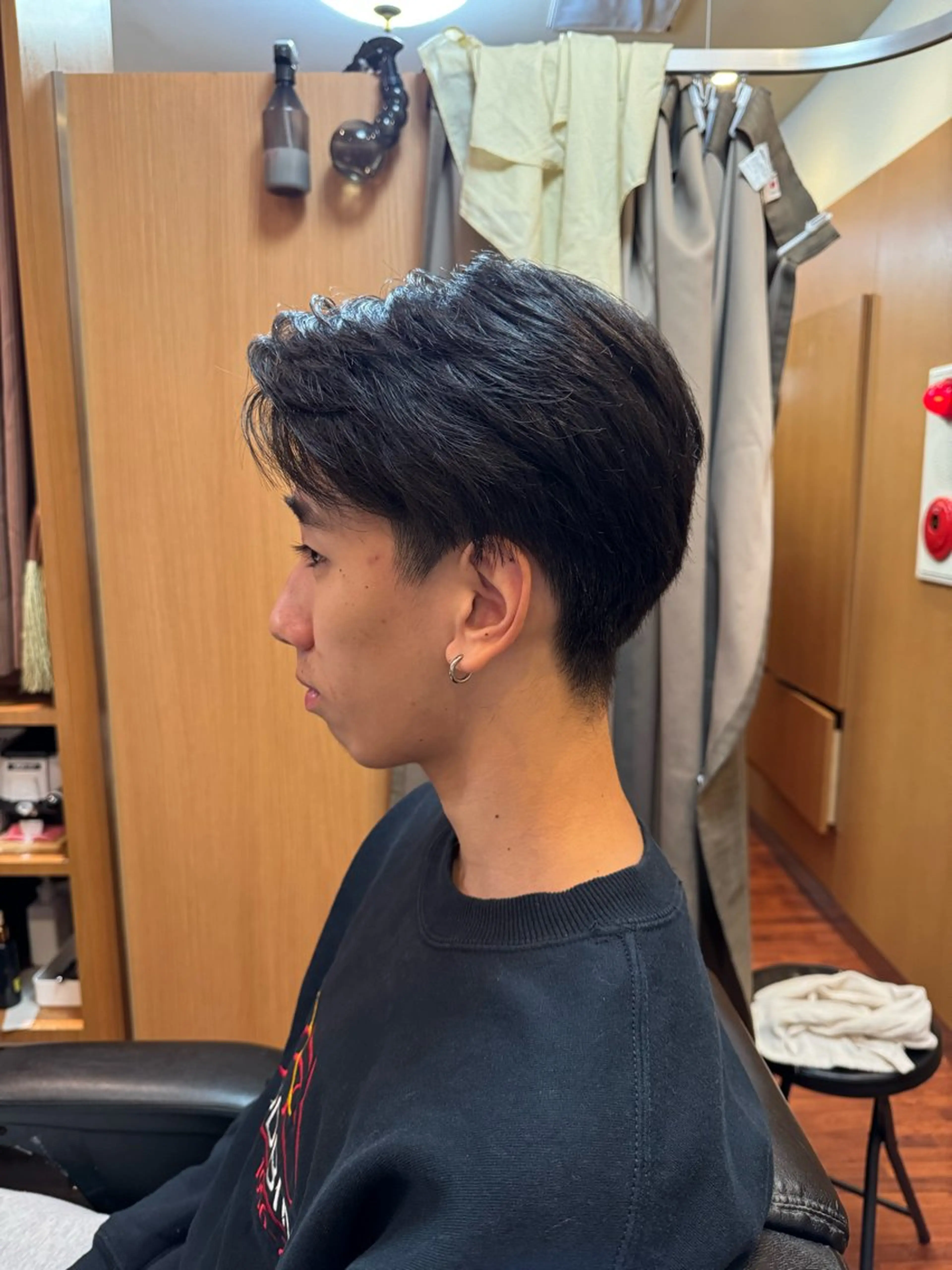 セミロング いしだ かりなのヘアスタイル