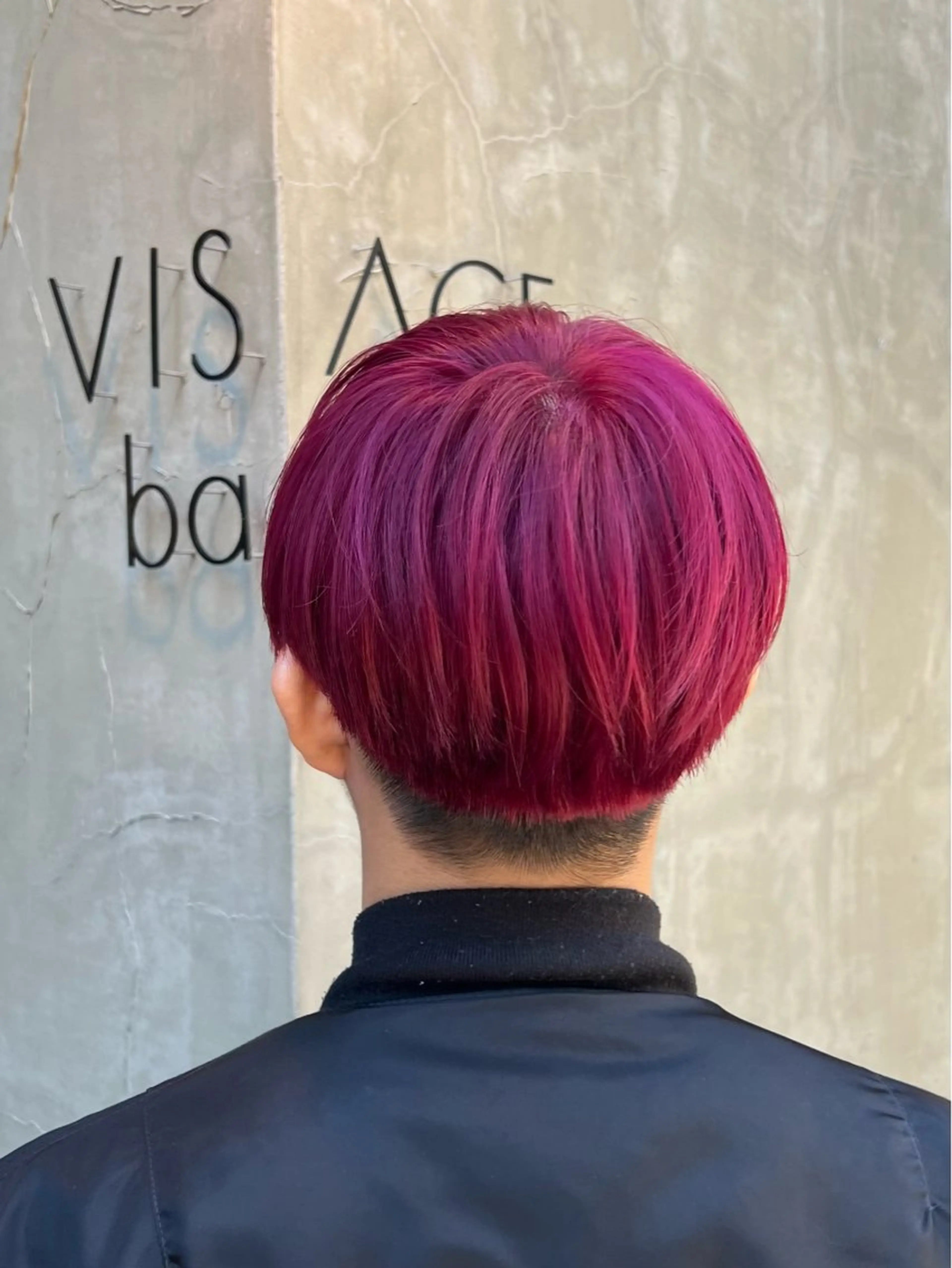 カラー メンズ マッシュ レッドカラー カット ヘアカラー トリートメント いぐちしょうた🫧 VISAGEbaskのヘアスタイル