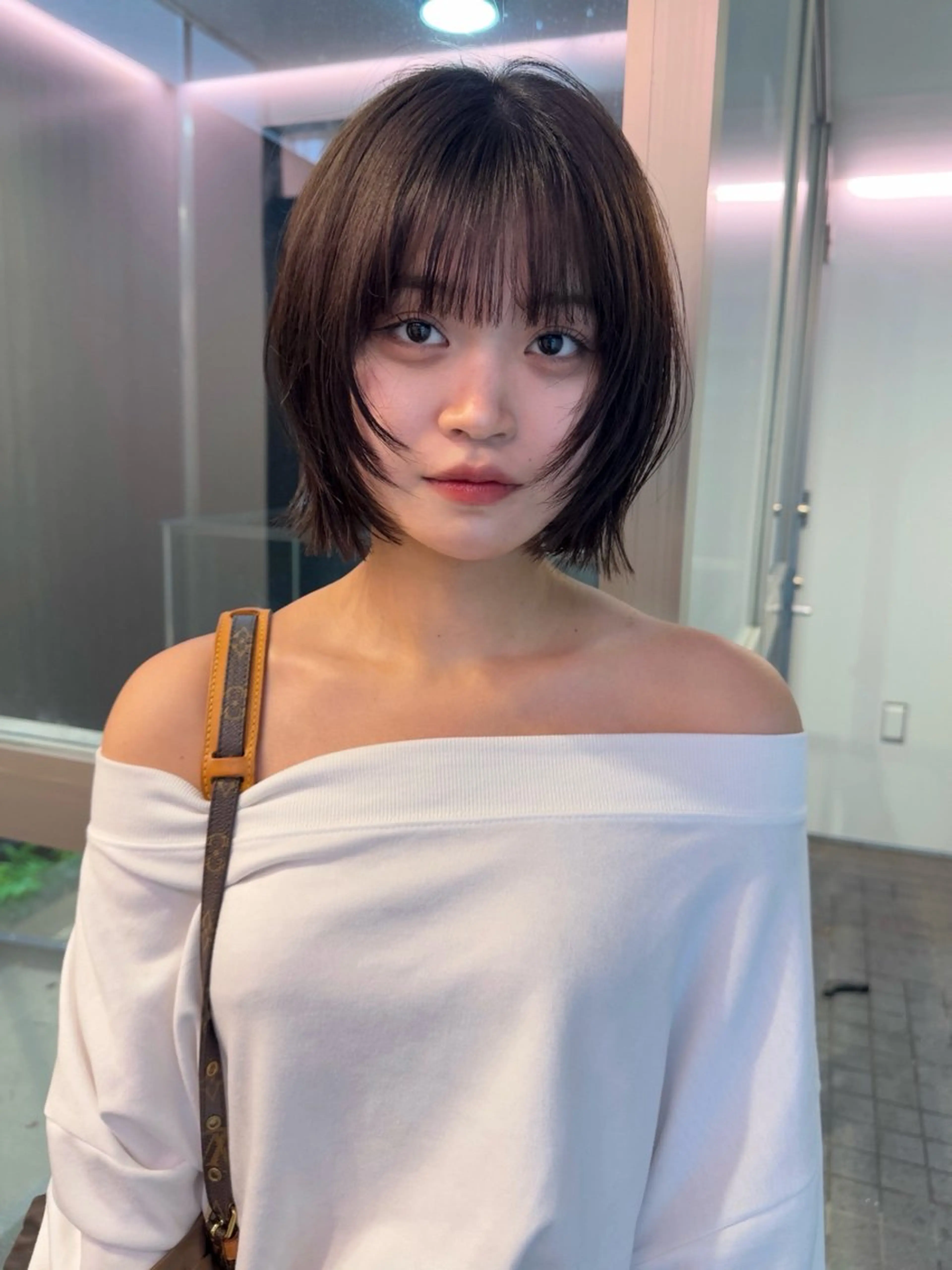 ショート ボブレイヤー ボブ レイヤーカット カット ヘアカラー FILMS所属・レイヤーボブ★ cocomoのヘアスタイル