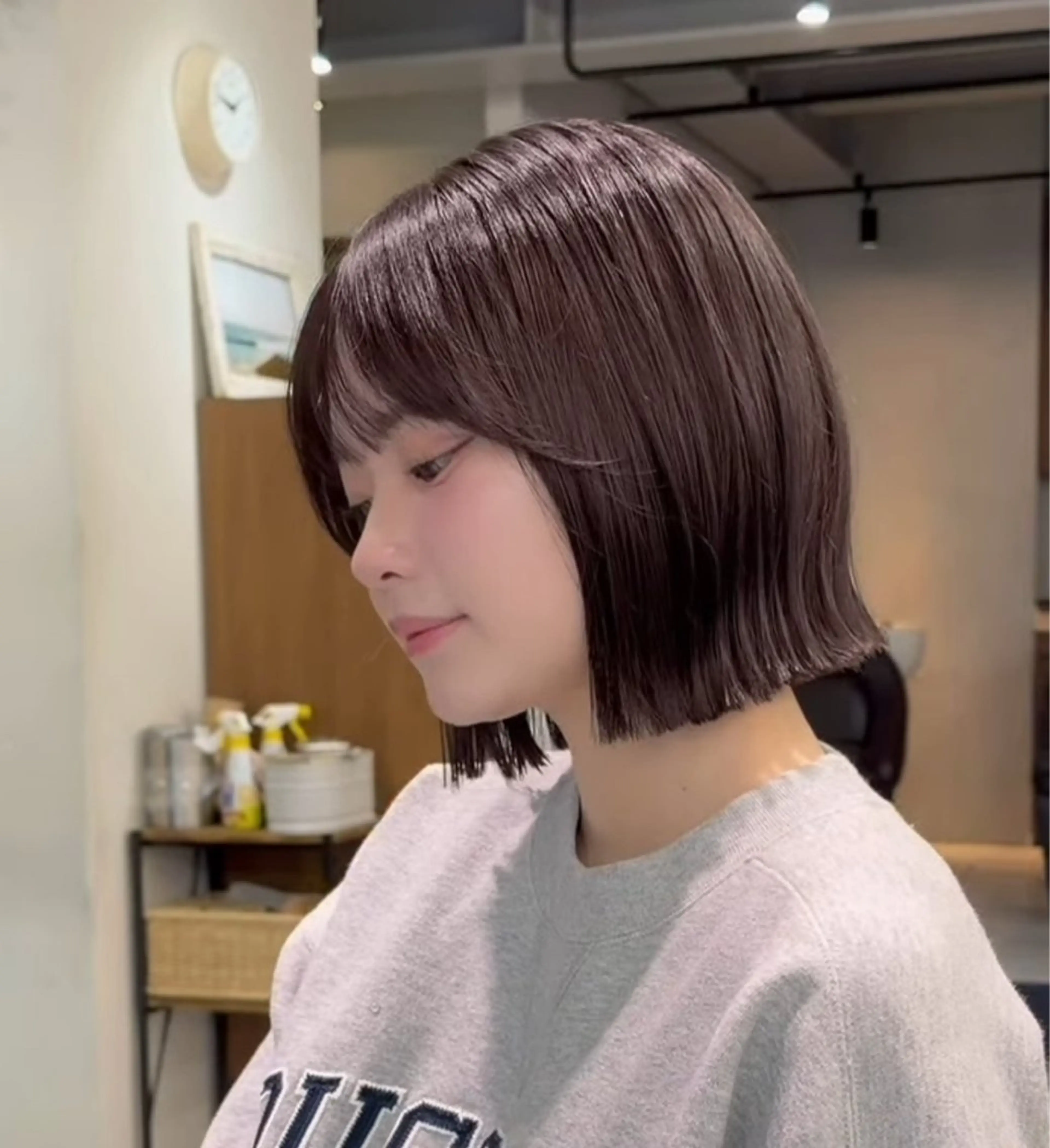 ミディアム ボブ カット ボブ/レイヤー /sora🌙✨️のヘアスタイル