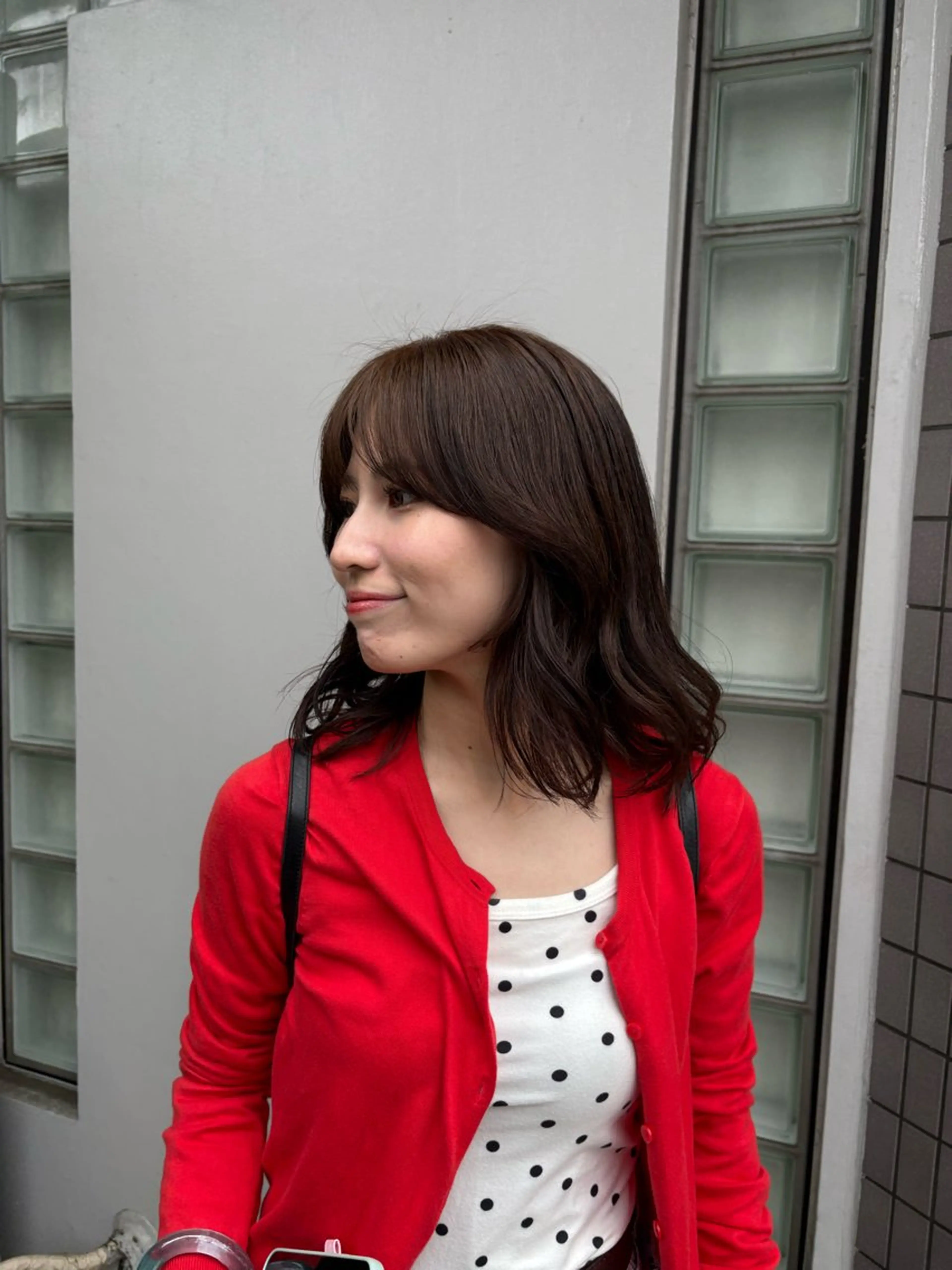 カラー ブラウンカラー ココアブラウン BUSH所属・BUSH なかじませりなのヘアスタイル