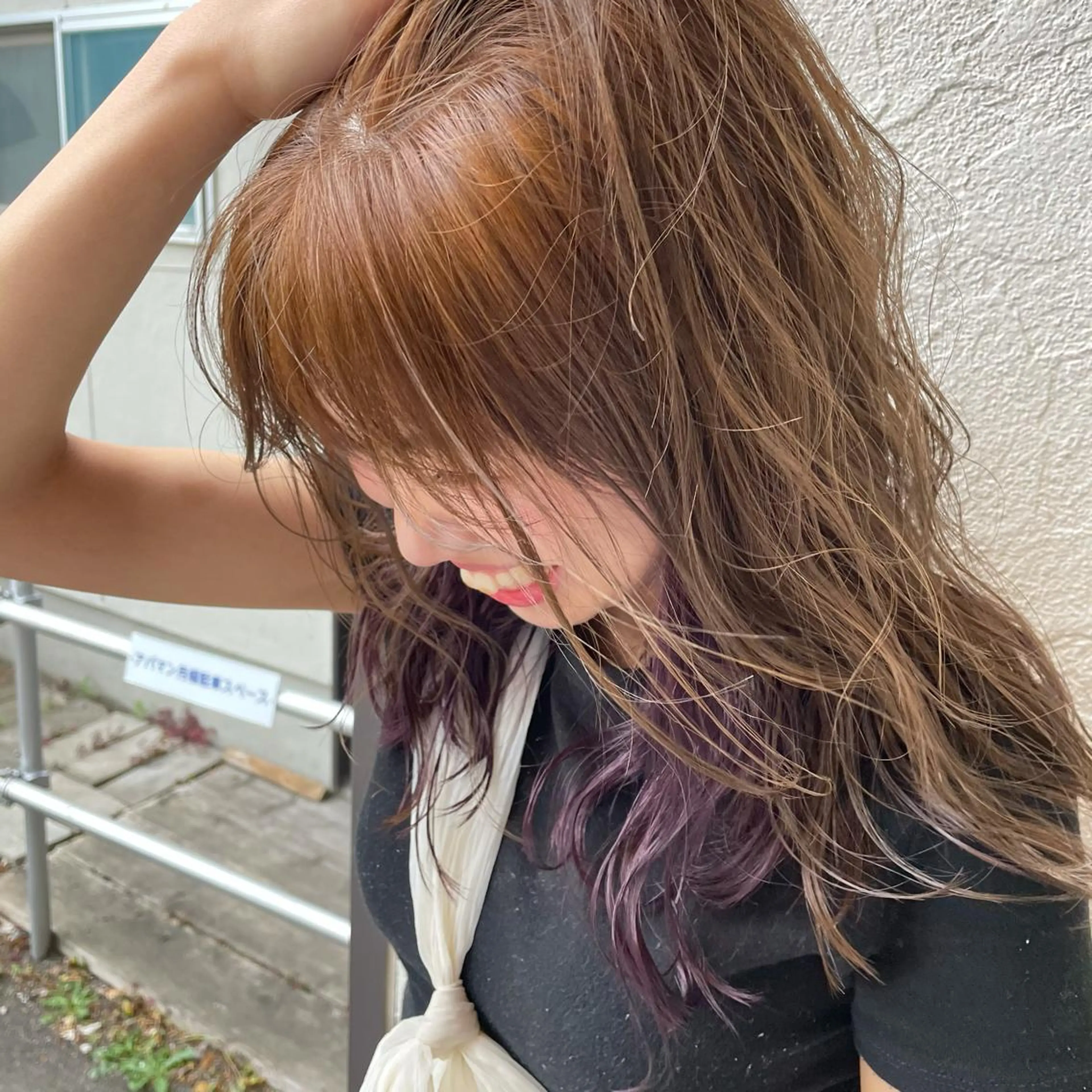 セミロング カラー ヘアセット 🌼RIKA🌼レデ ィース専門💖のヘアスタイル