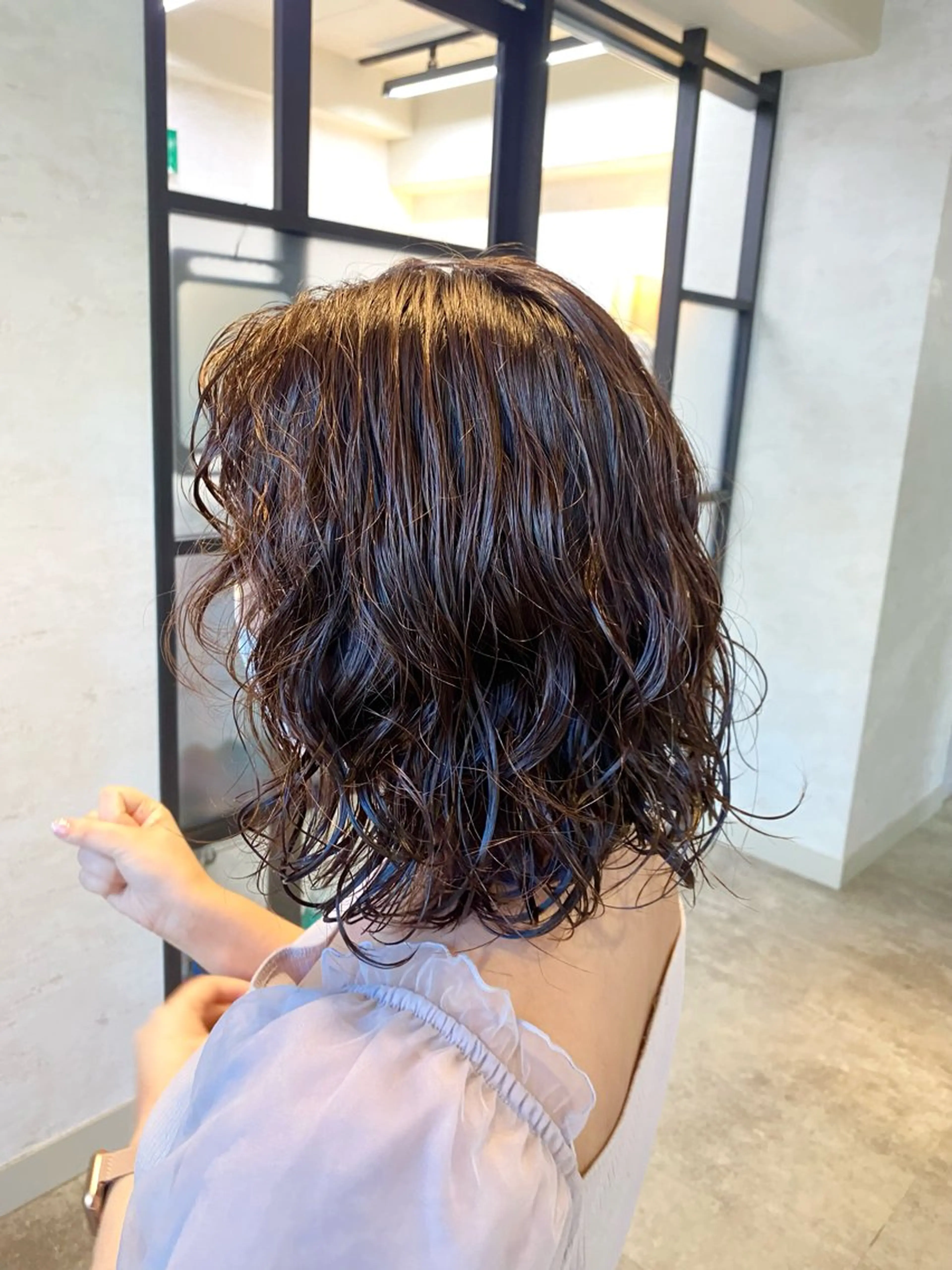 ミディアム パーマ カット パーマ トリートメント 🍓小野 紗由美🍓のヘアスタイル