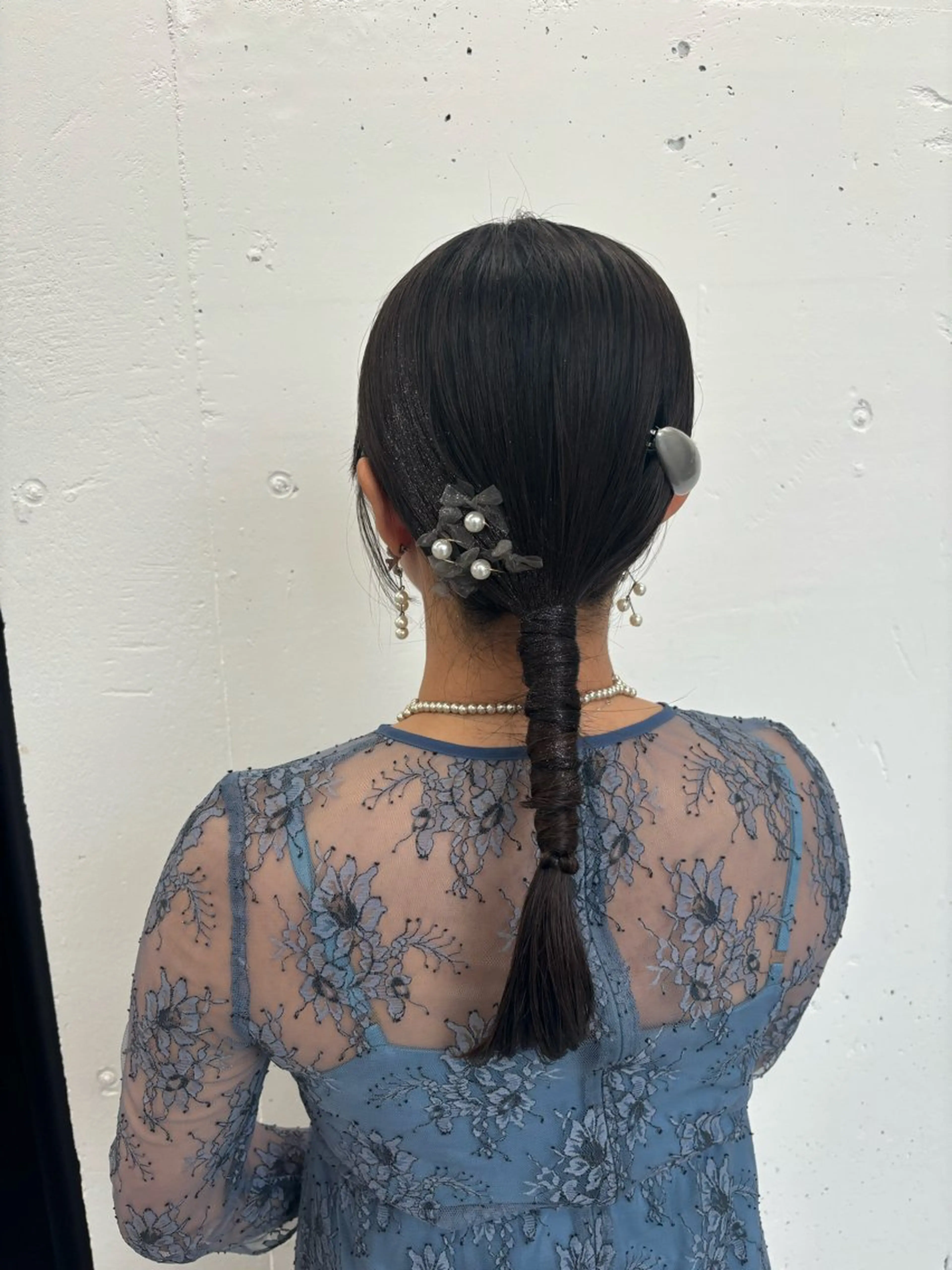 セミロング ヘアアレンジ 夕羽夢🍓矢場/ 透明感カラーのヘアスタイル