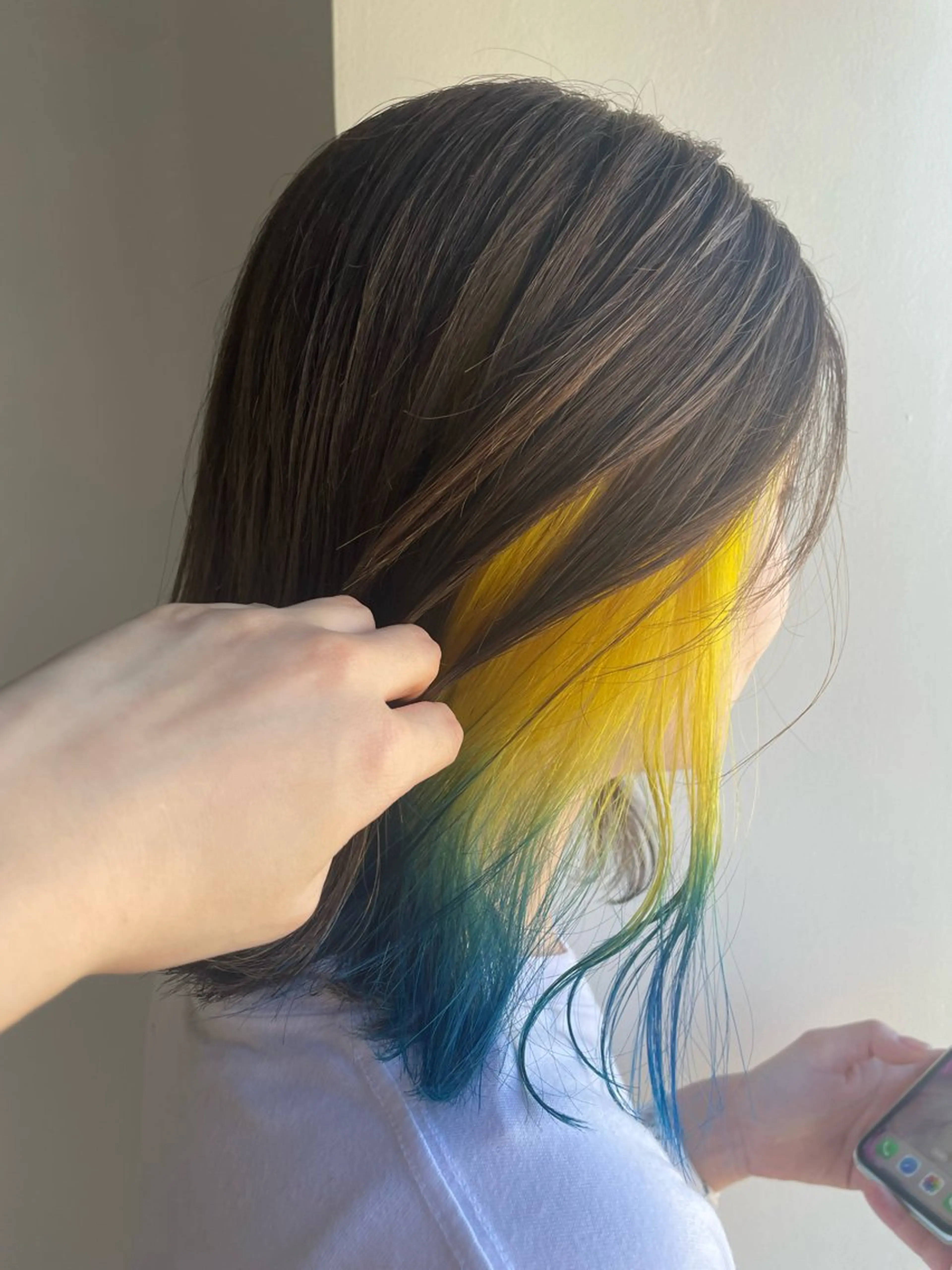 ミディアム カラー ヘアアレンジ 透明感カラー/推しカ ラー☁️JURAのヘアスタイル