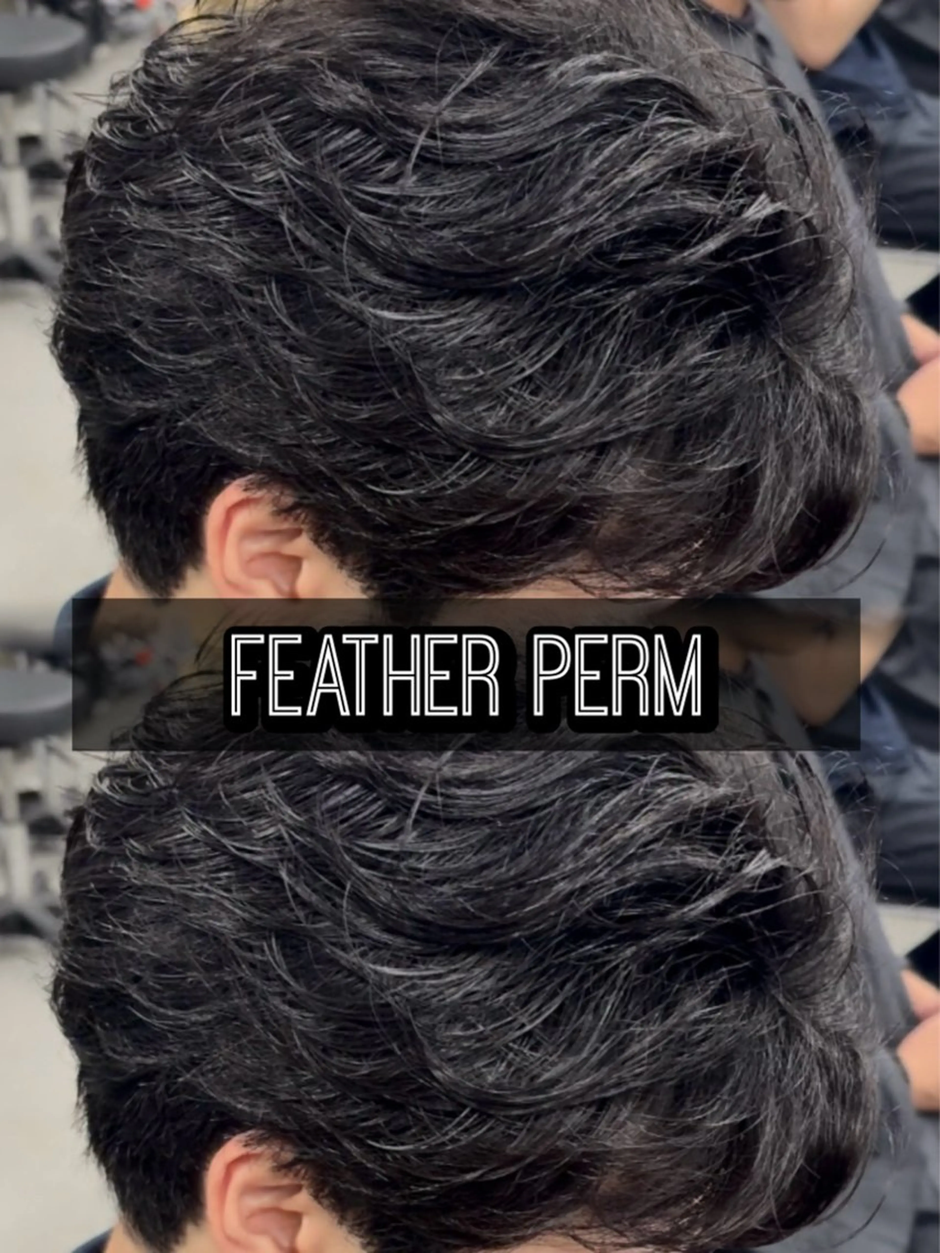 パーマ メンズ センターパート フェザーパーマ メンズハイライト メンズメッシュ マッシュ センターパート/フェ ザー🔥SHUYAのヘアスタイル