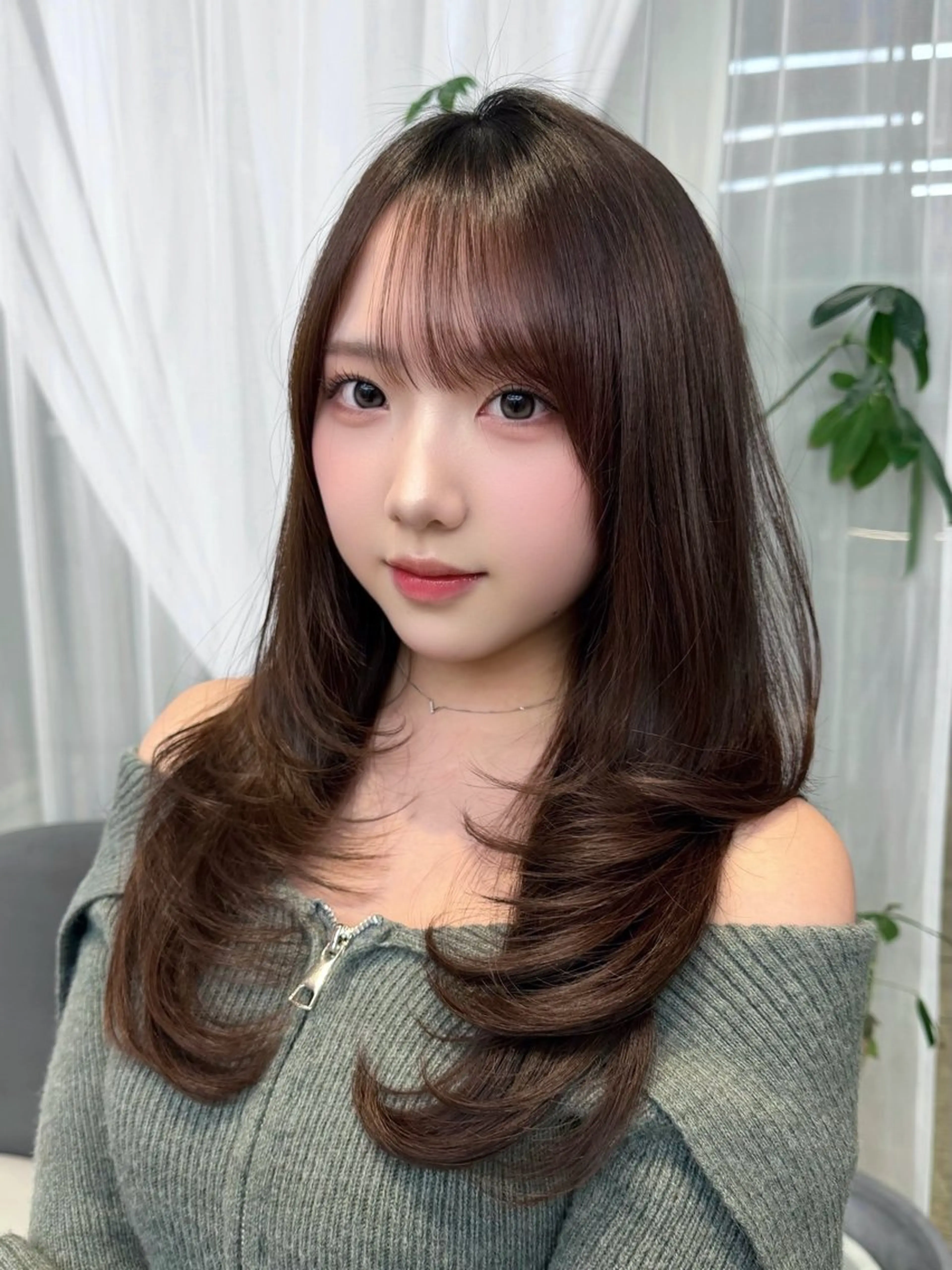 ロング のあ/カットモデル/ 縮毛矯正モデルのヘアスタイル