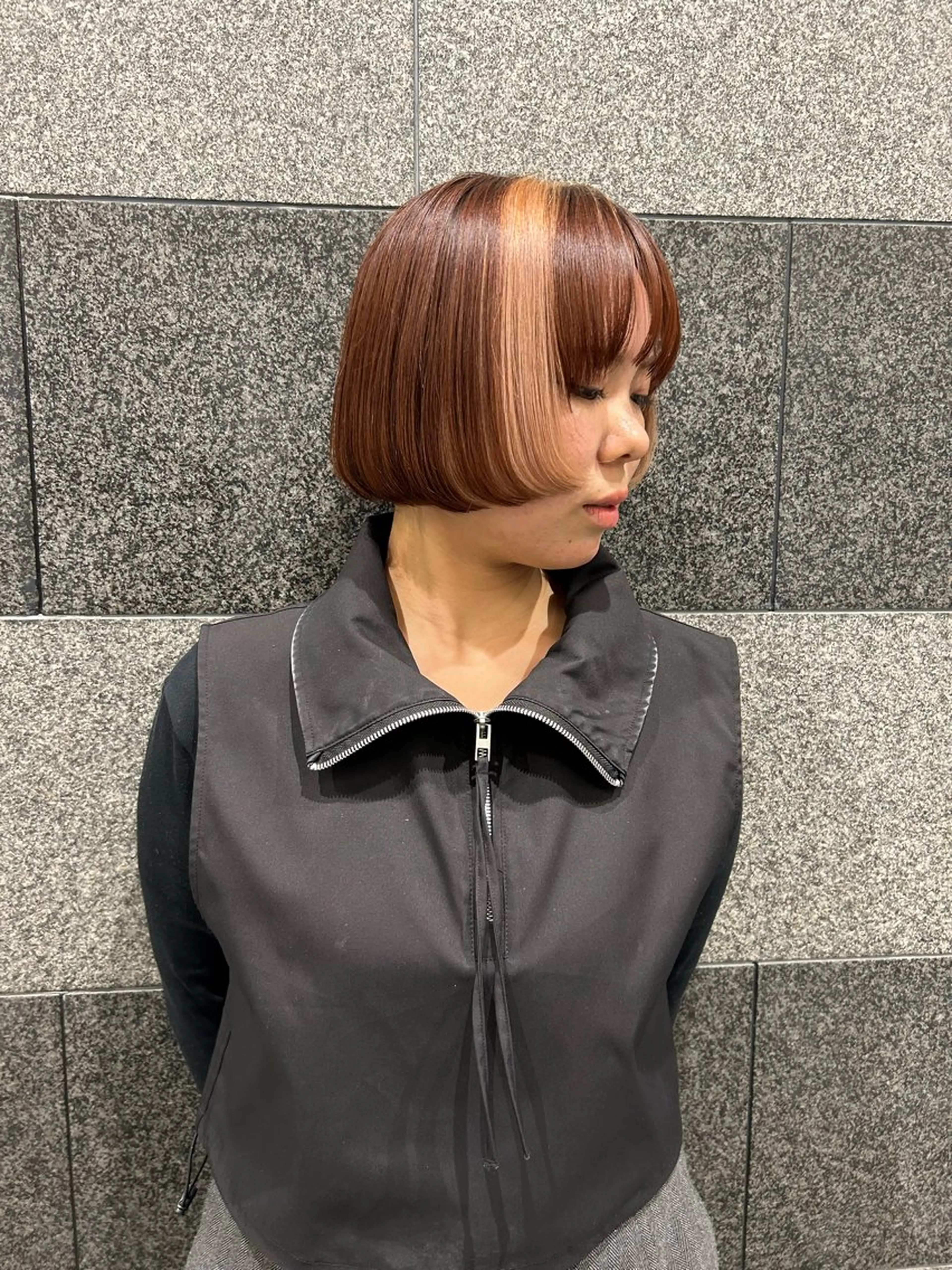 ミディアム 顔周りカット morio コトミのヘアスタイル