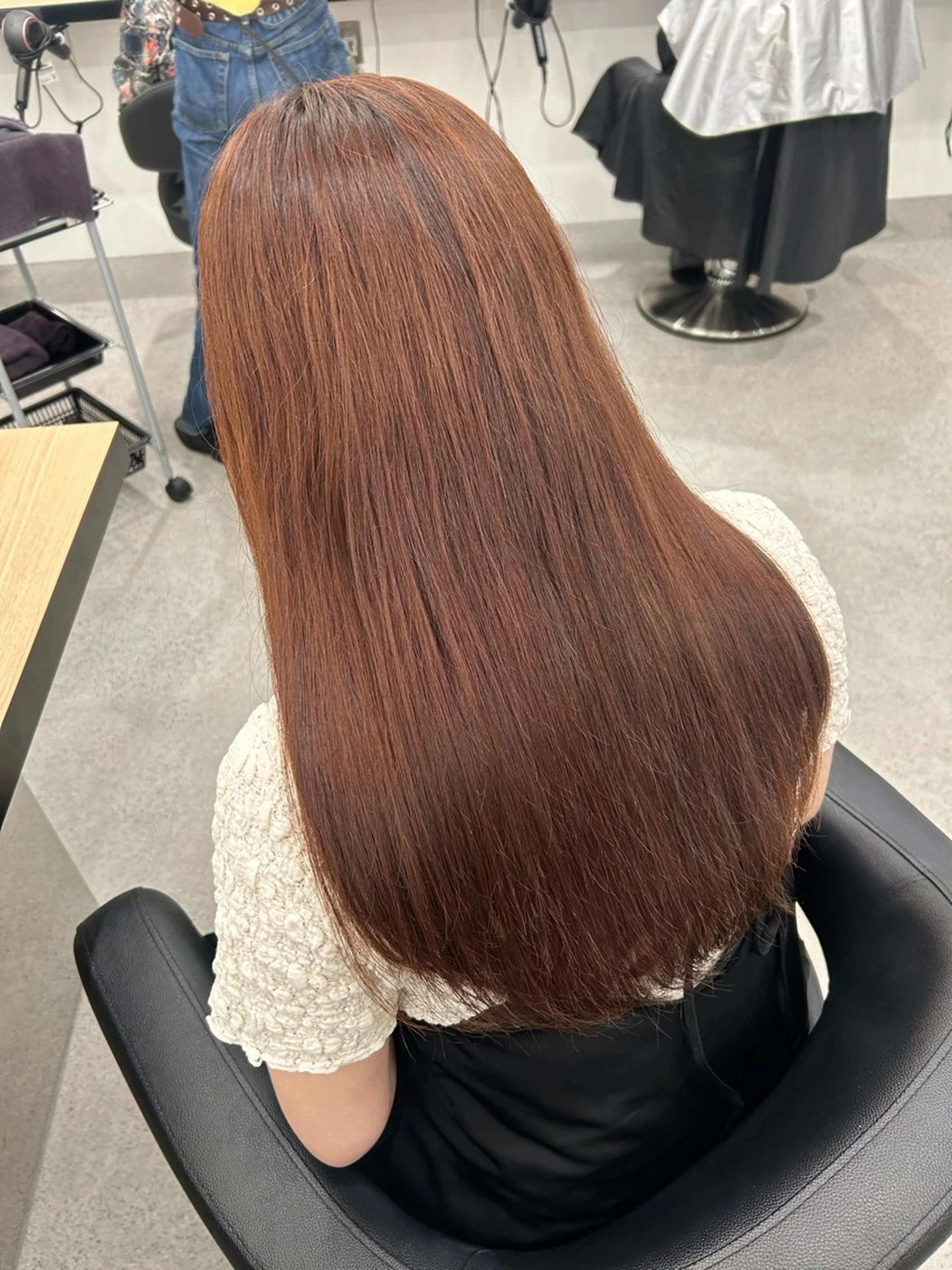 ロング カラー 愛結 暖色カラー🎀🩰のヘアスタイル