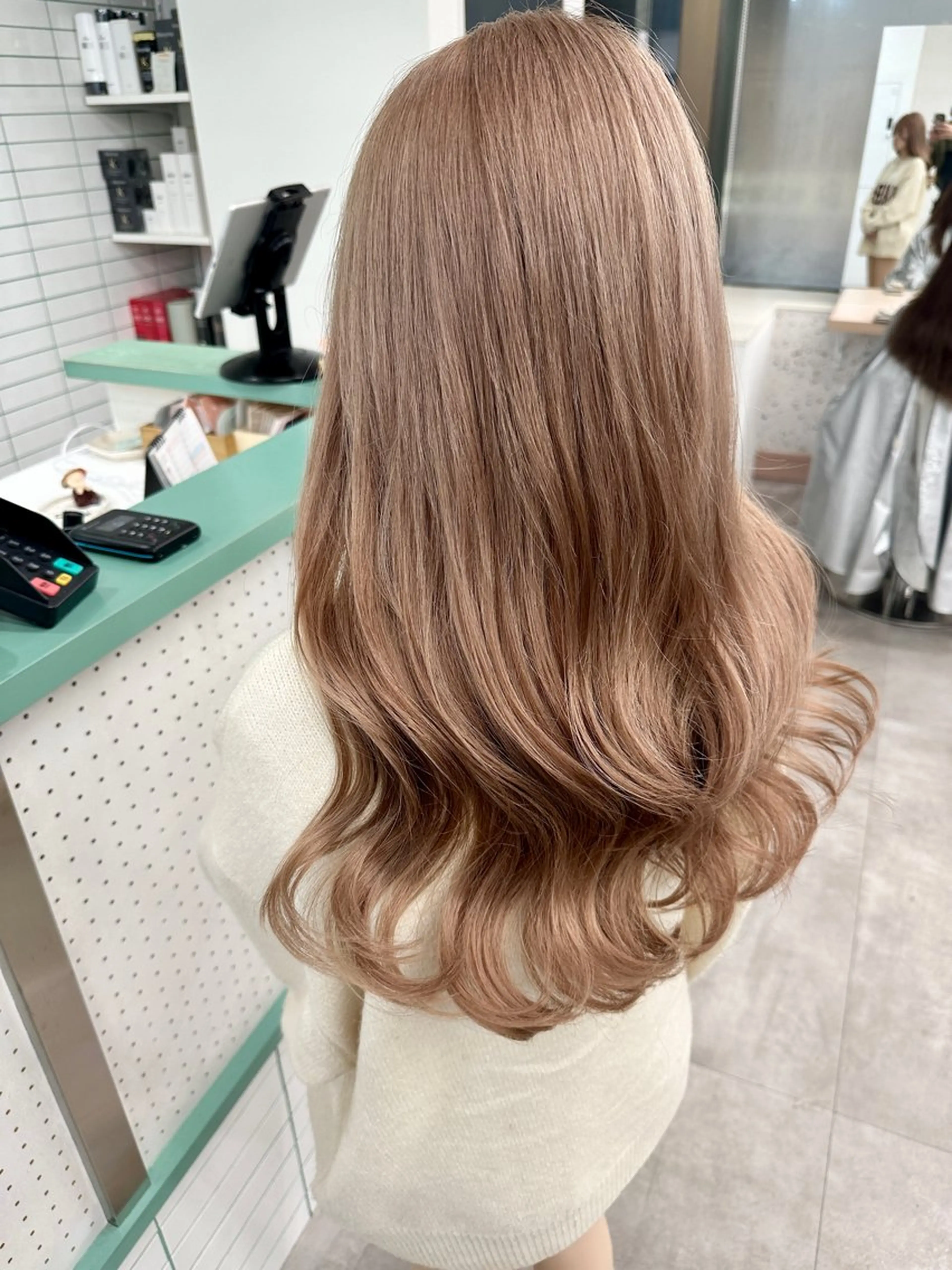 ロング カット ヘアカラー トリートメント 💚透明感カラー💚 ♻️本間♻️のヘアスタイル