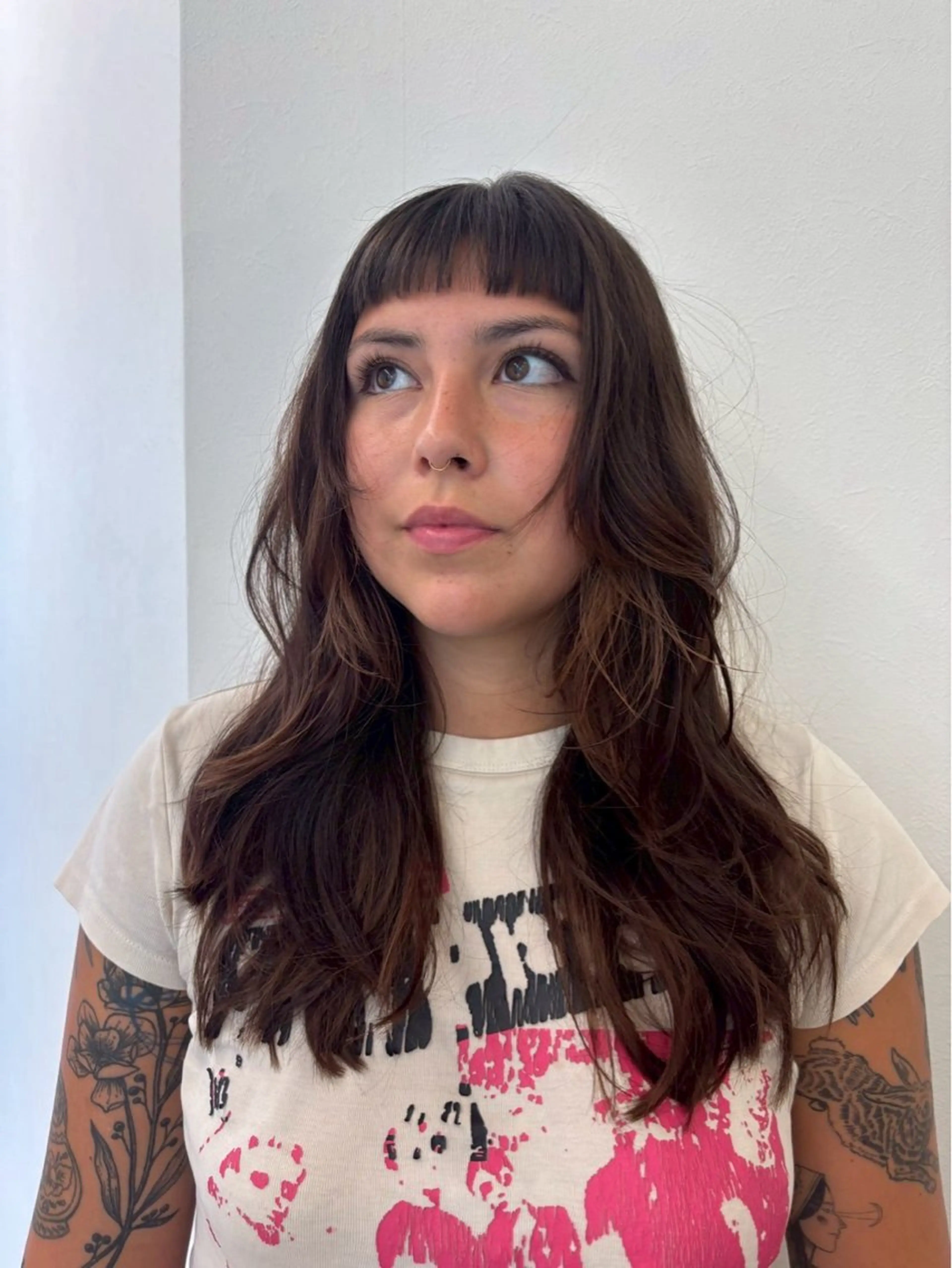 セミロング 海外風⚡️/艶カラー 🎀/フェンのヘアスタイル