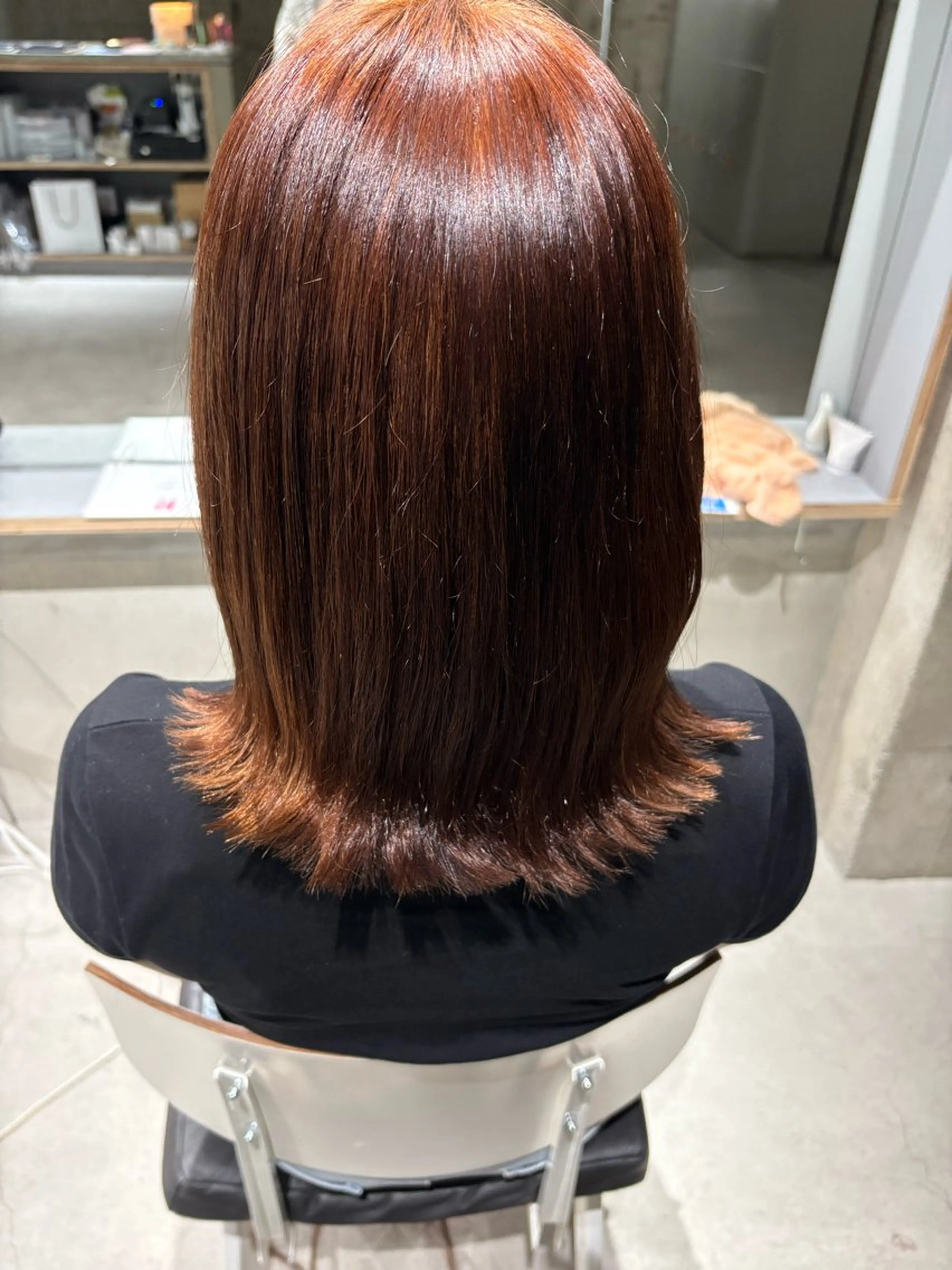 ミディアム ボブ カット 玉置 七海のヘアスタイル