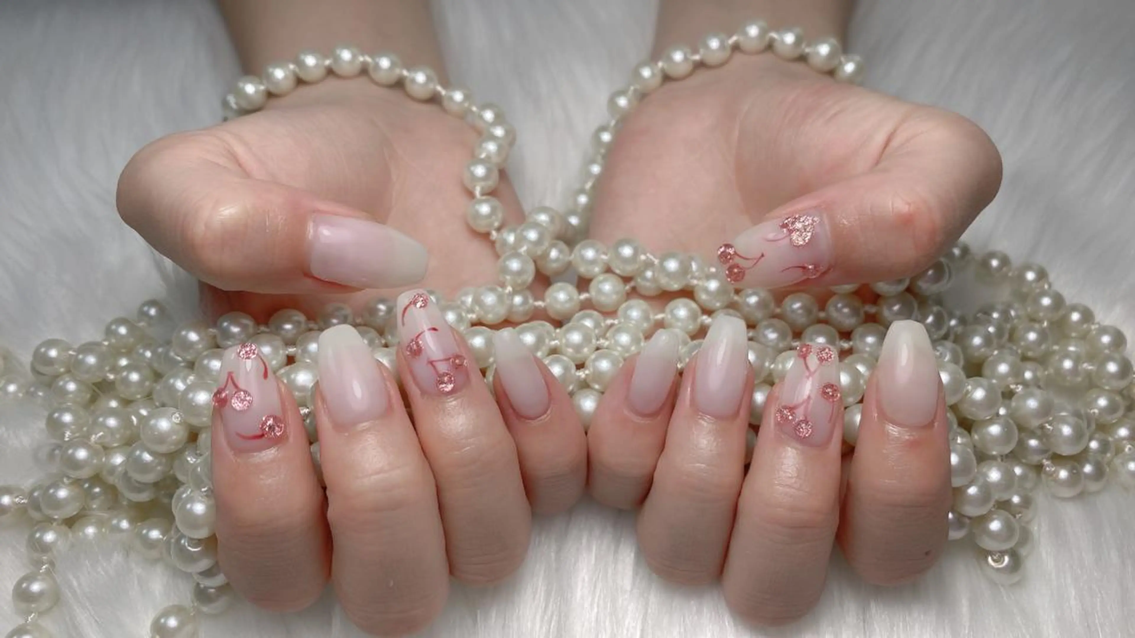 ネイル ハンドネイル オーシャン スカルプネイルサロンのネイルデザイン