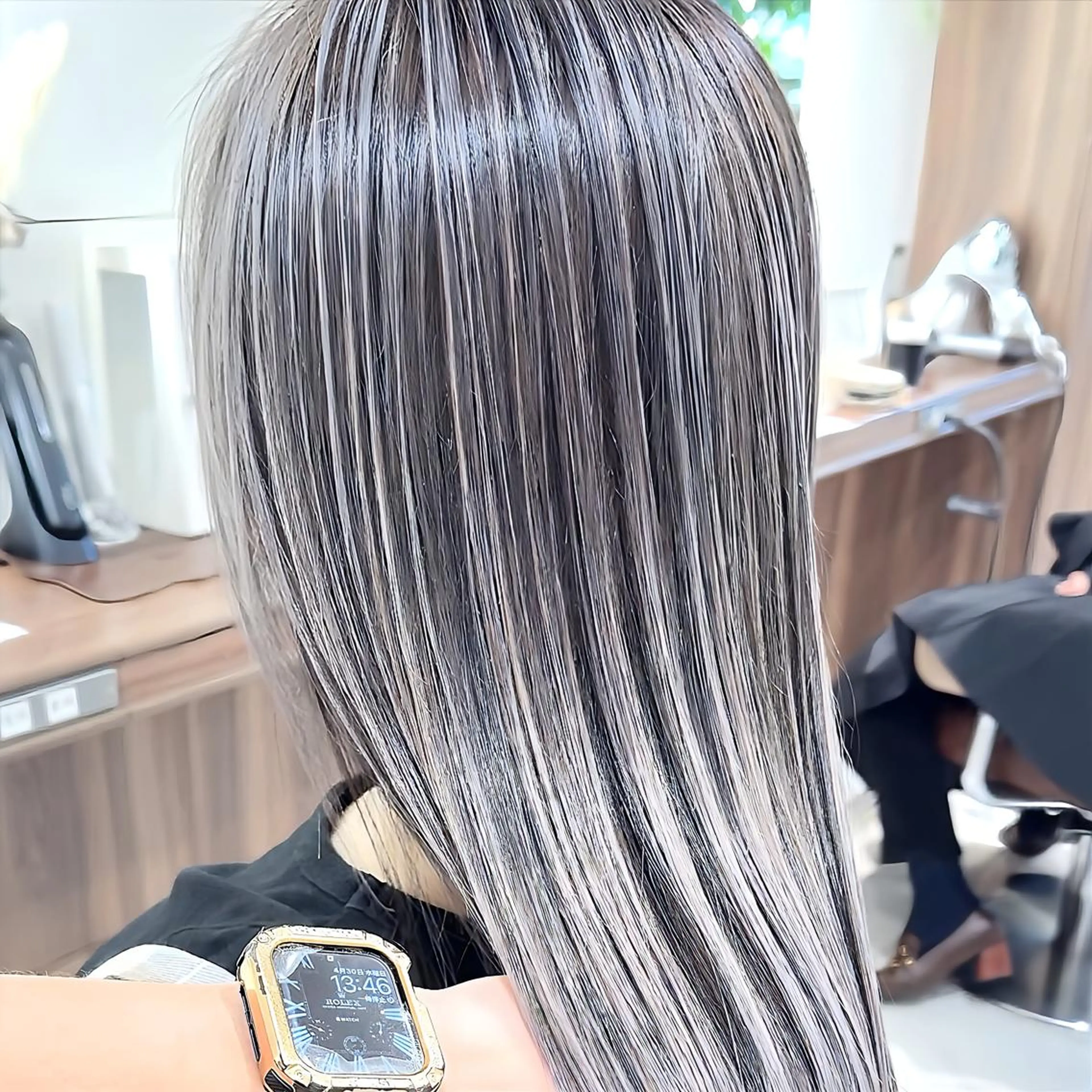 ロング 髪質改善 トリートメント トリートメント ヘッドスパ 髪質改善/縮毛矯正 /カラー/篠塚菜々子のヘアスタイル