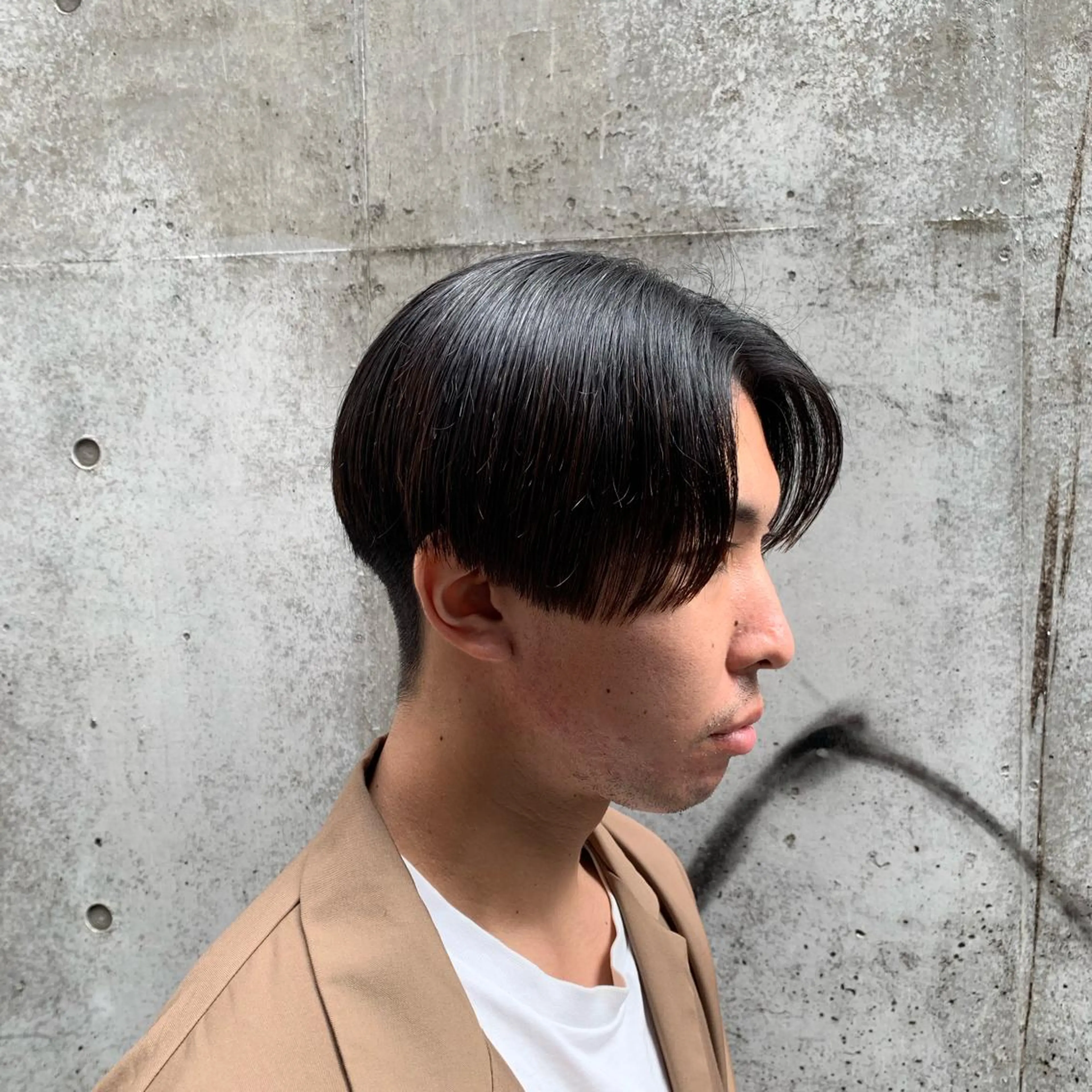 ショート メンズ センターパート TELA HAIR   岩槻所属・TELA HAIR 岩槻　高梨のヘアスタイル