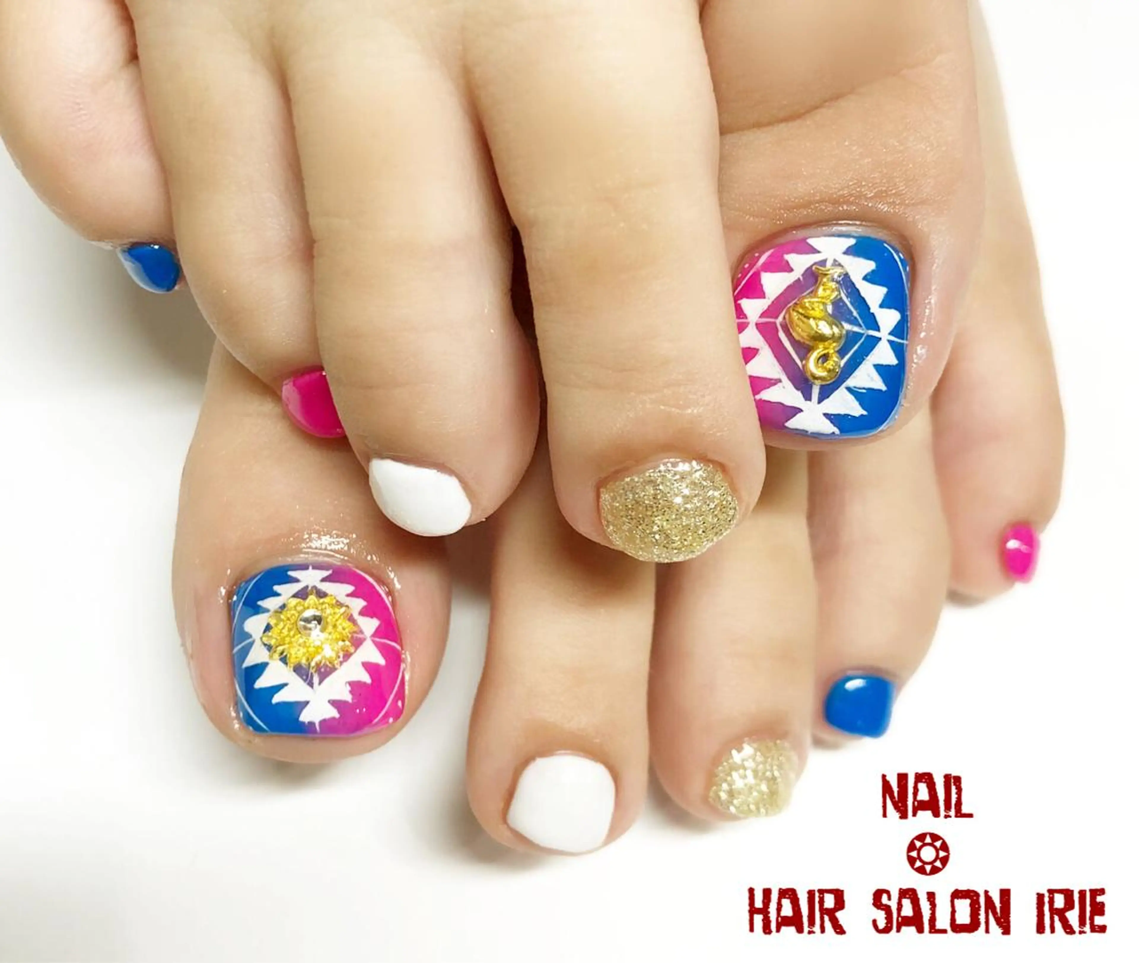 ネイル フットネイル Hair salon Irie所属・與儀 知佳のネイルデザイン