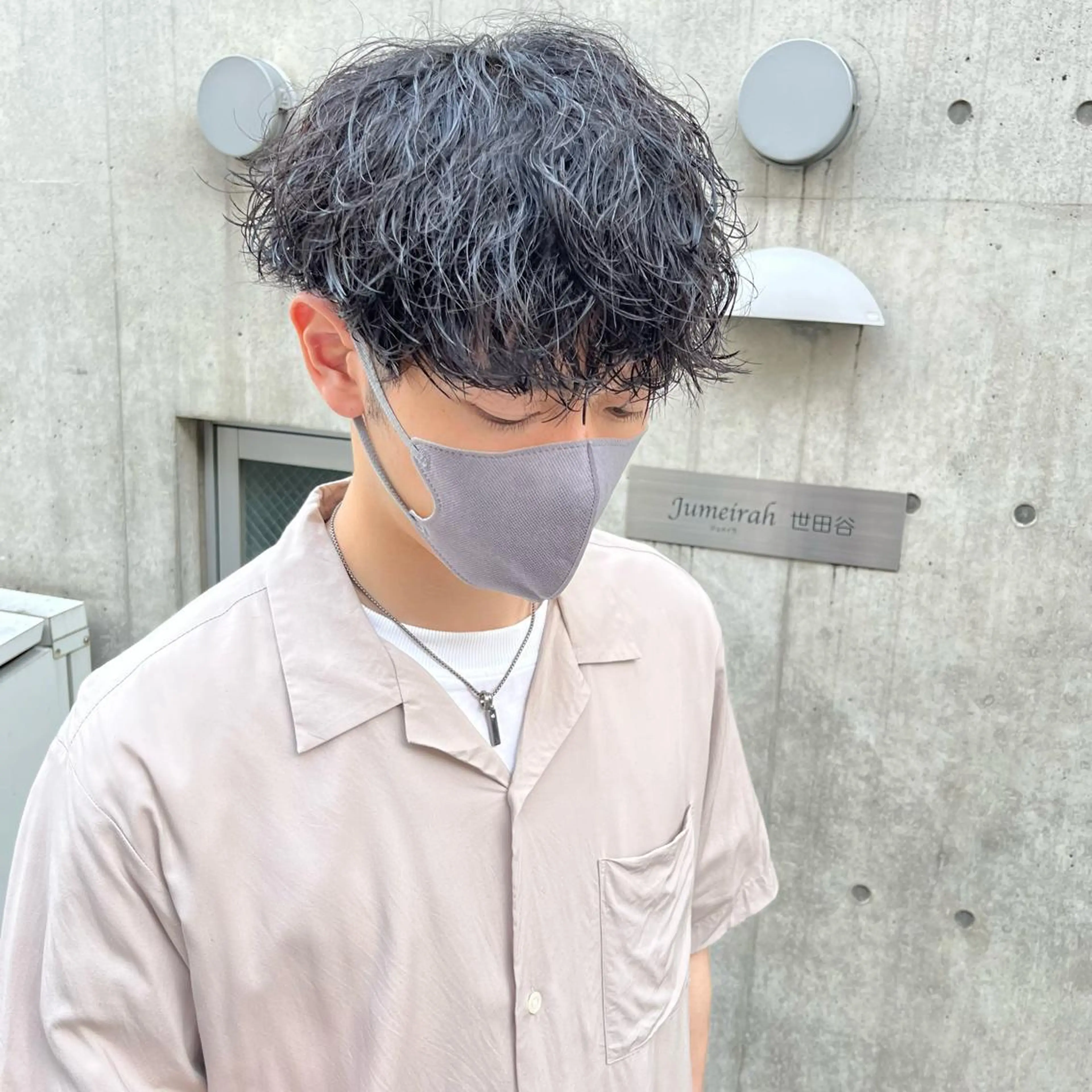 ショート パーマ ヘアアレンジ メンズ メンズパーマ 波巻きパーマ スパイラルパーマ カット パーマ メンズパーマの達人 🌟川内絵人のヘアスタイル