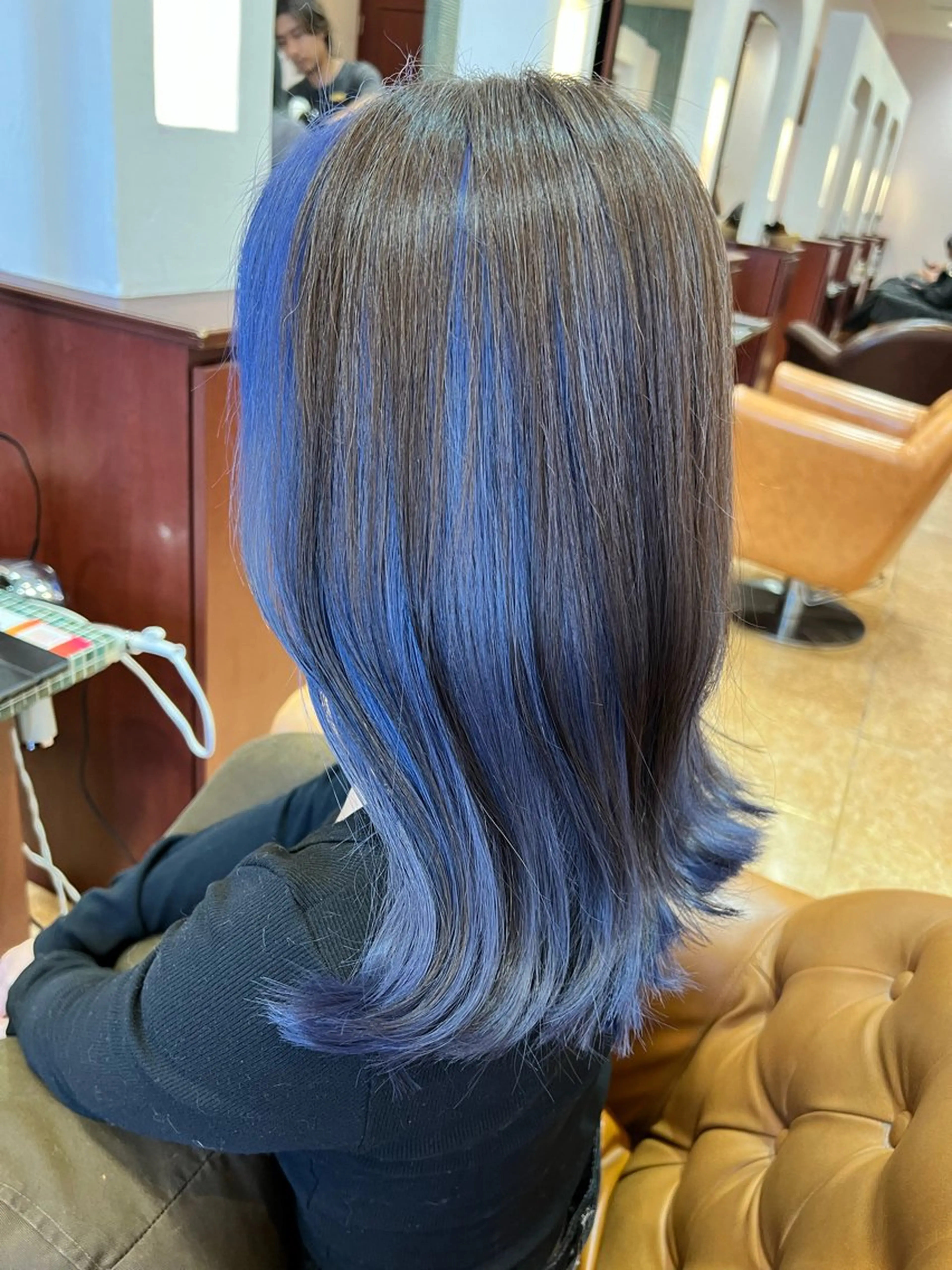 セミロング ヘアカラー 加藤 絵美のヘアスタイル