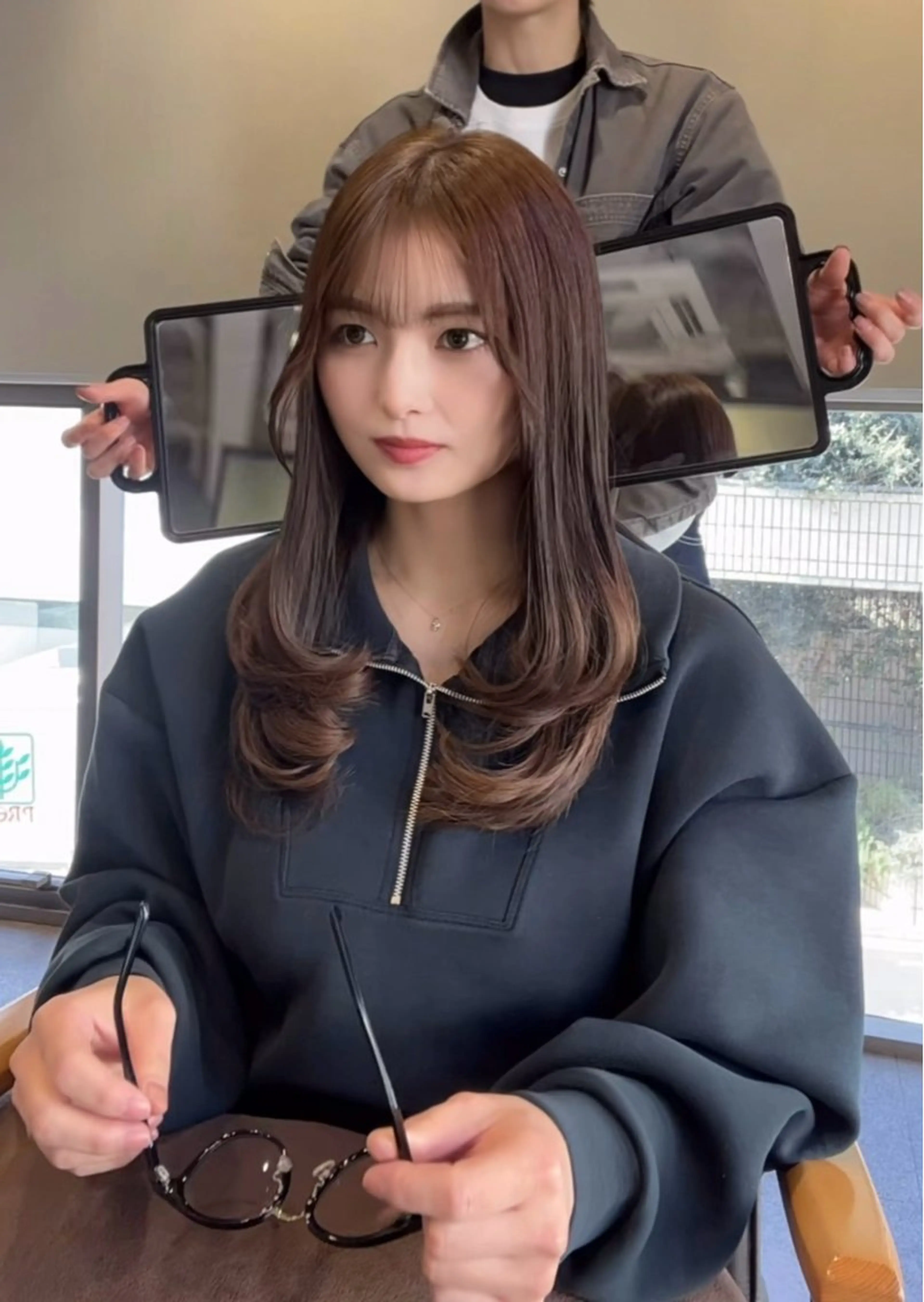 セミロング カット ヘアカラー トリートメント ヘッドスパ 佐藤優太朗 似合わせ/髪質改善のヘアスタイル