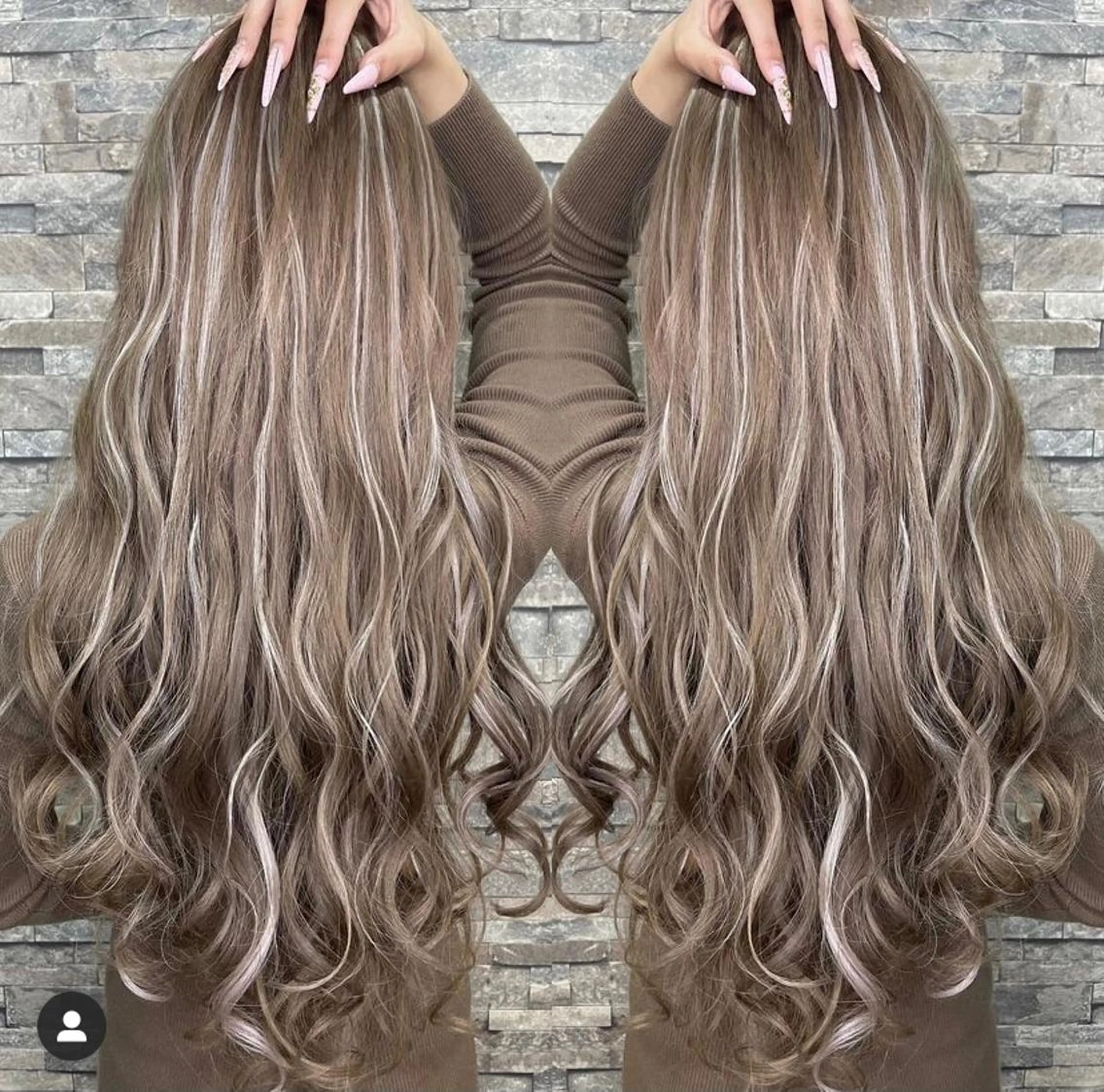 🟥【業界最安値🌈胸下以上の長さ‼️】最高級シールエクステ90本+エクステカットの写真