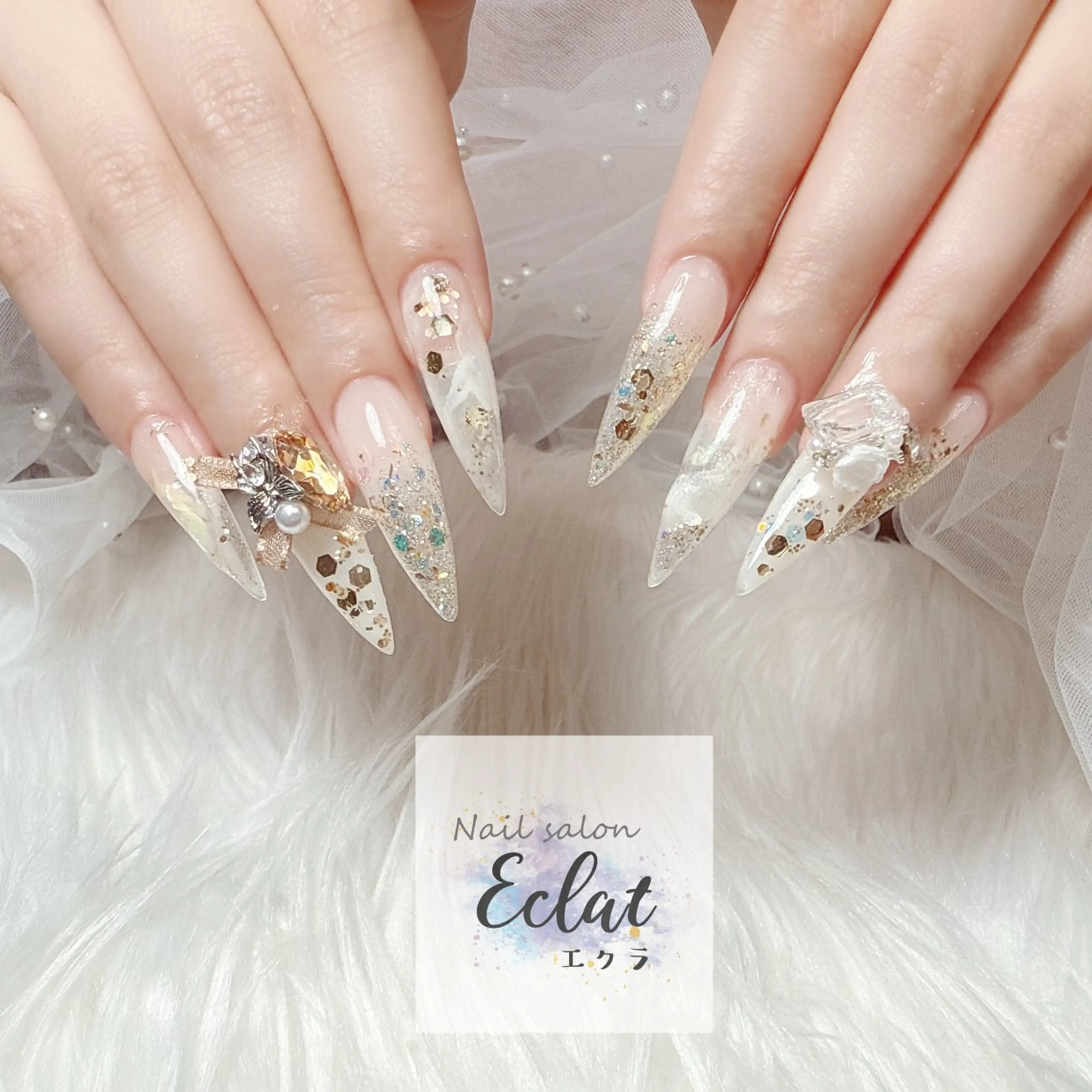 ネイル ハンドネイル Eclat登戸店 ネイルサロンエクラのネイルデザイン
