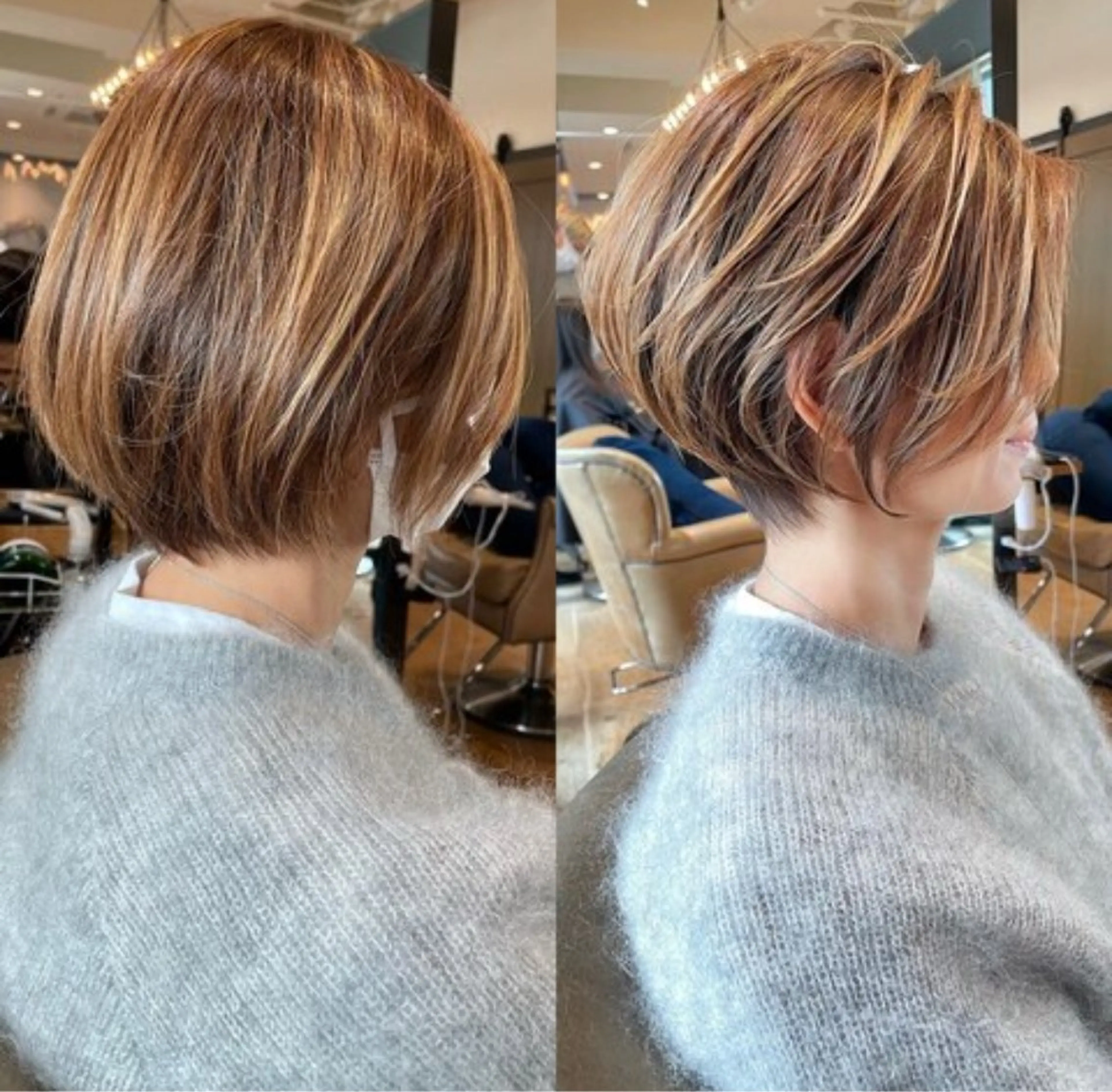 ショート カット ヘアカラー トリートメント 🫧安野祥華 銀座大人ショート🫧のヘアスタイル