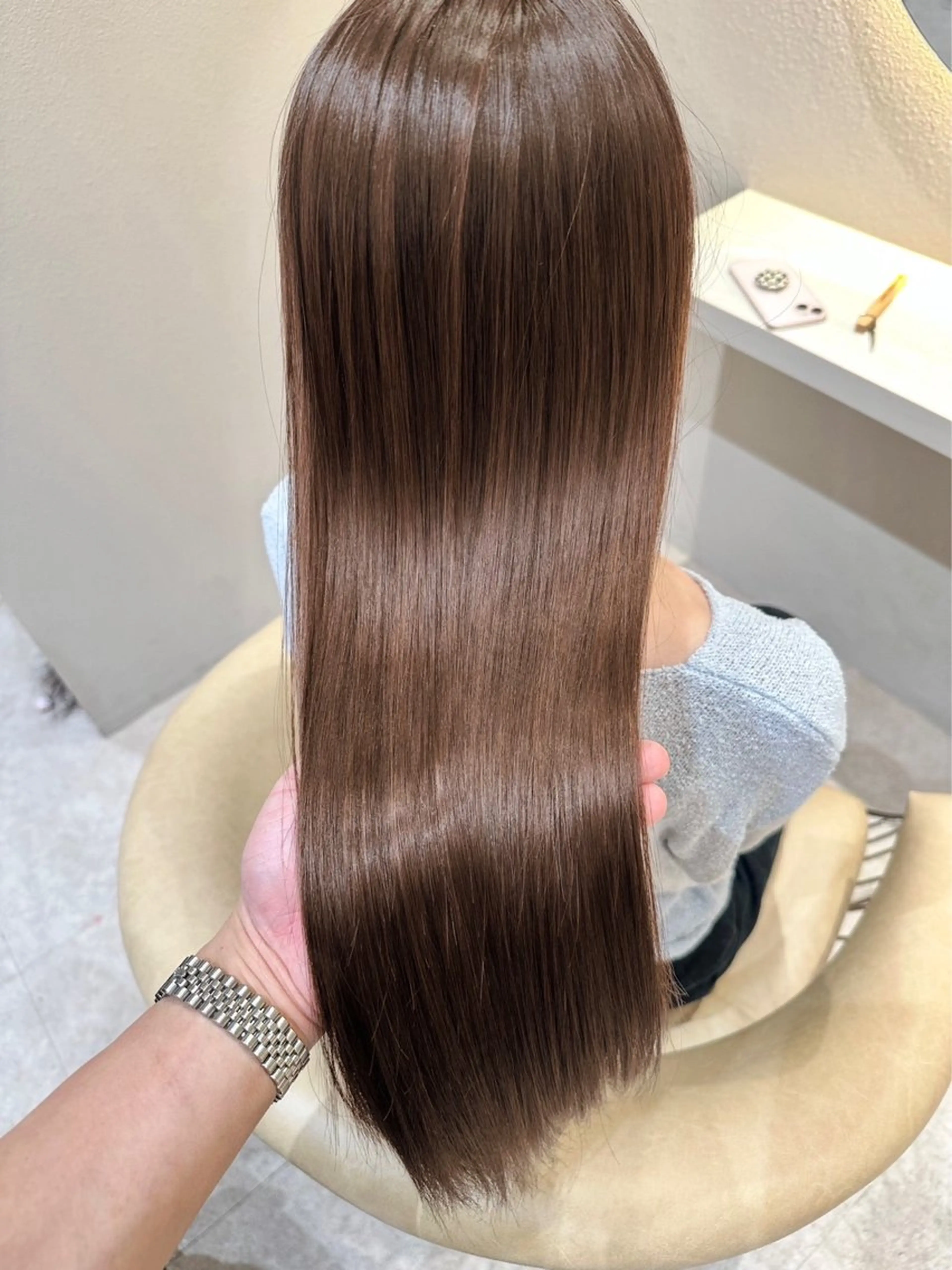 ロング 縮毛矯正 🩵縮毛矯正・ボブ 岩原朋也🩵のヘアスタイル