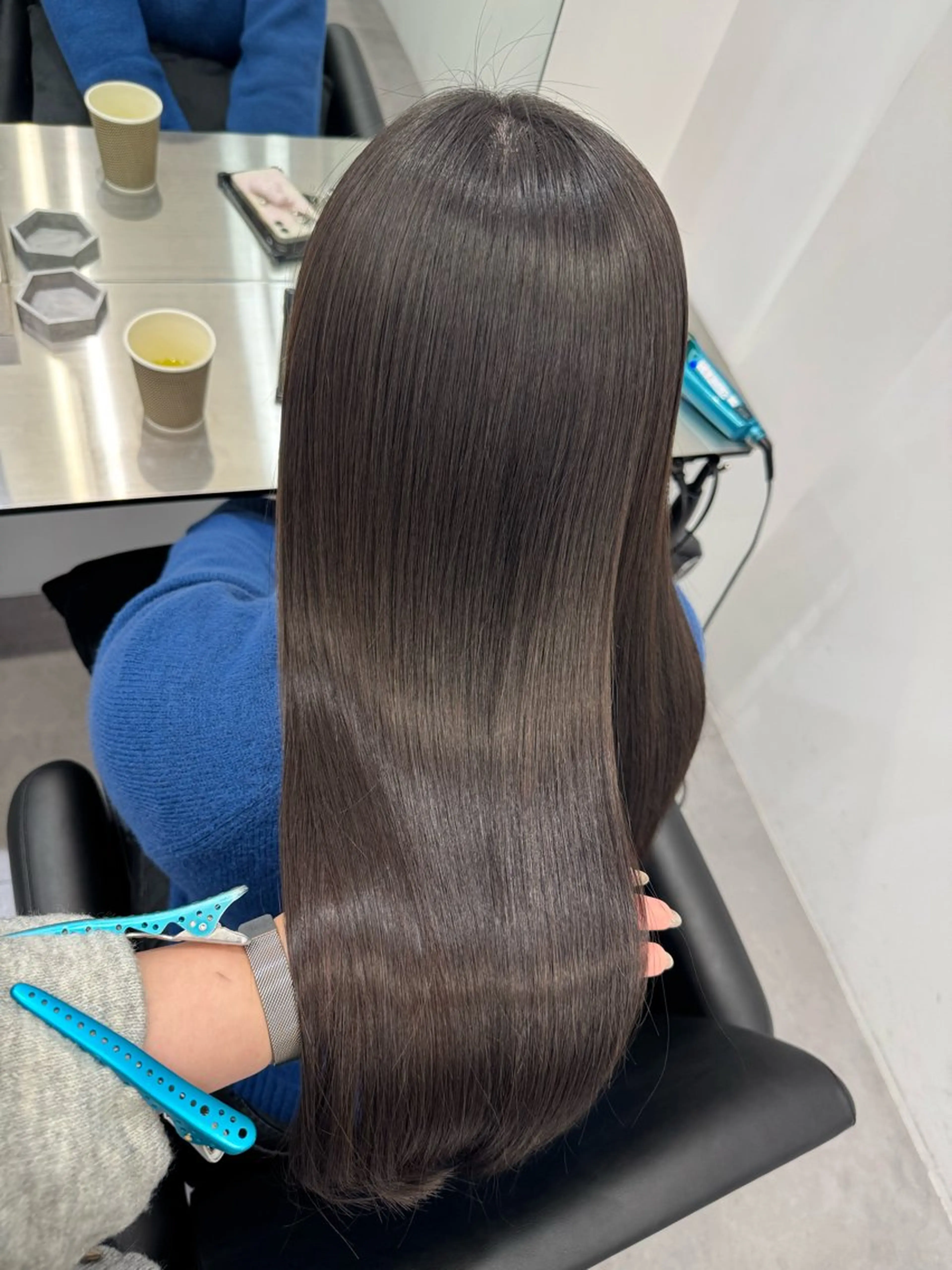 ロング カラー カット ヘアカラー 縮毛矯正 トリートメント 髪質改善/縮毛矯正 /青山　早希🐾のヘアスタイル