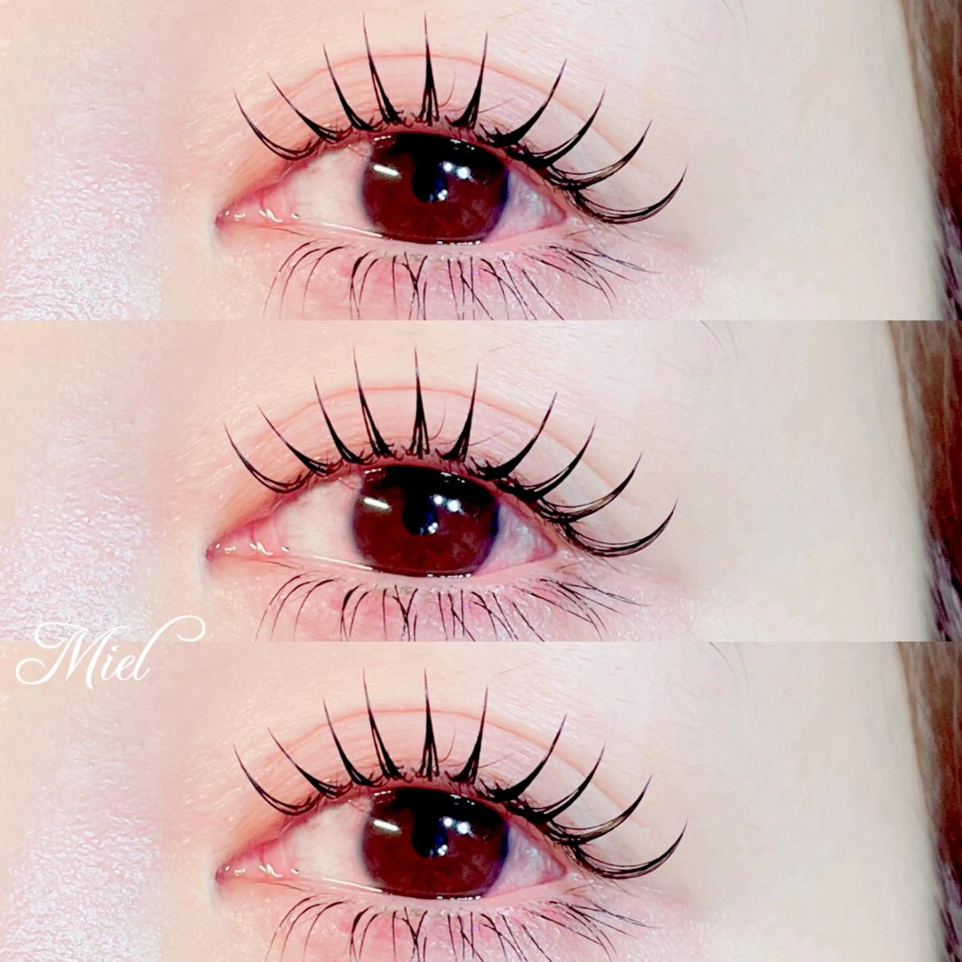 マツエク・マツパ カラーマツエク フラットラッシュ ボリュームラッシュ ワンホンマツエク Mori ✨Mystical✨のマツエク・マツパデザイン