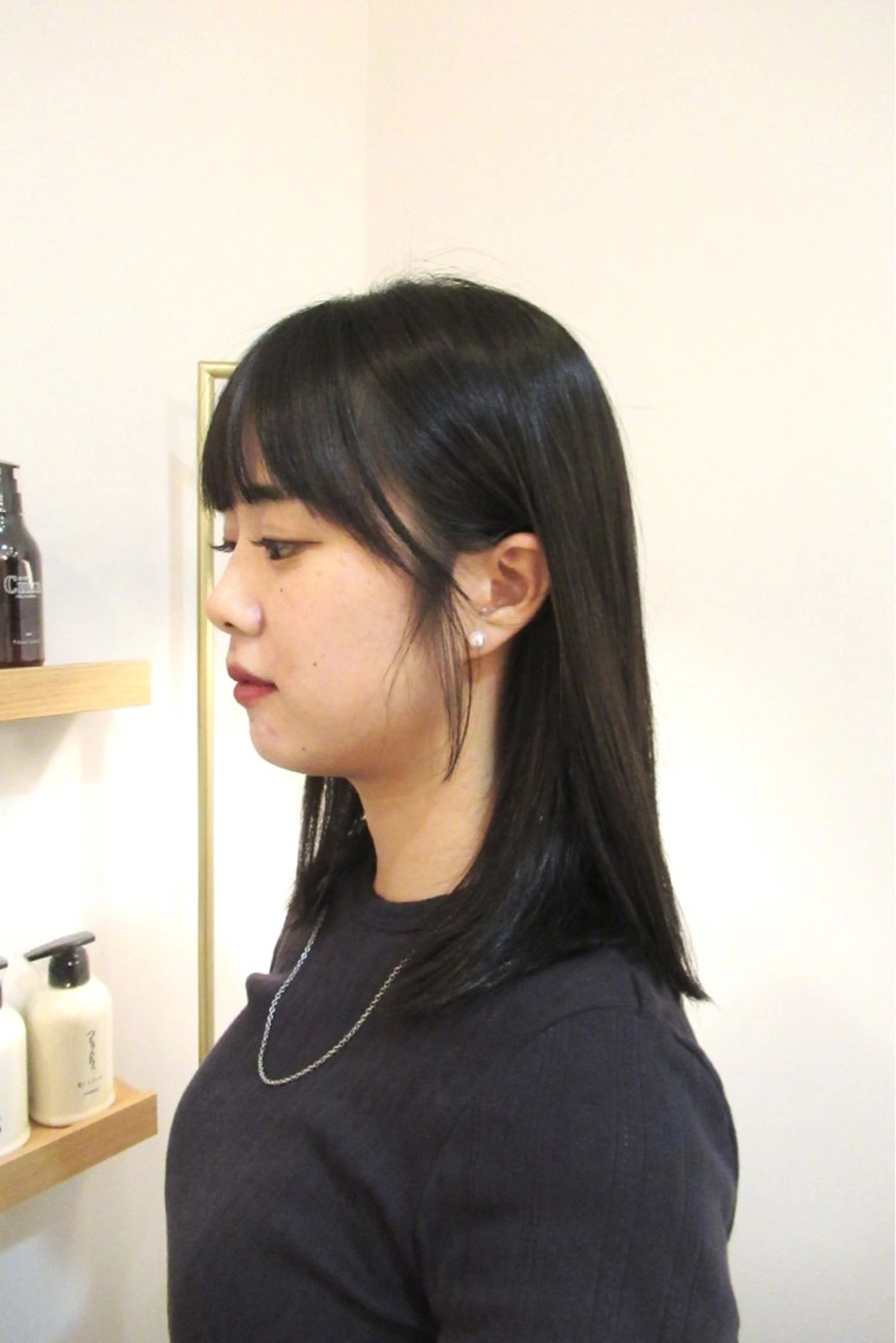 セミロング カラー 透明感カラー ヘアカラー 艶カラー/透明感 /ヒグチアオイのヘアスタイル