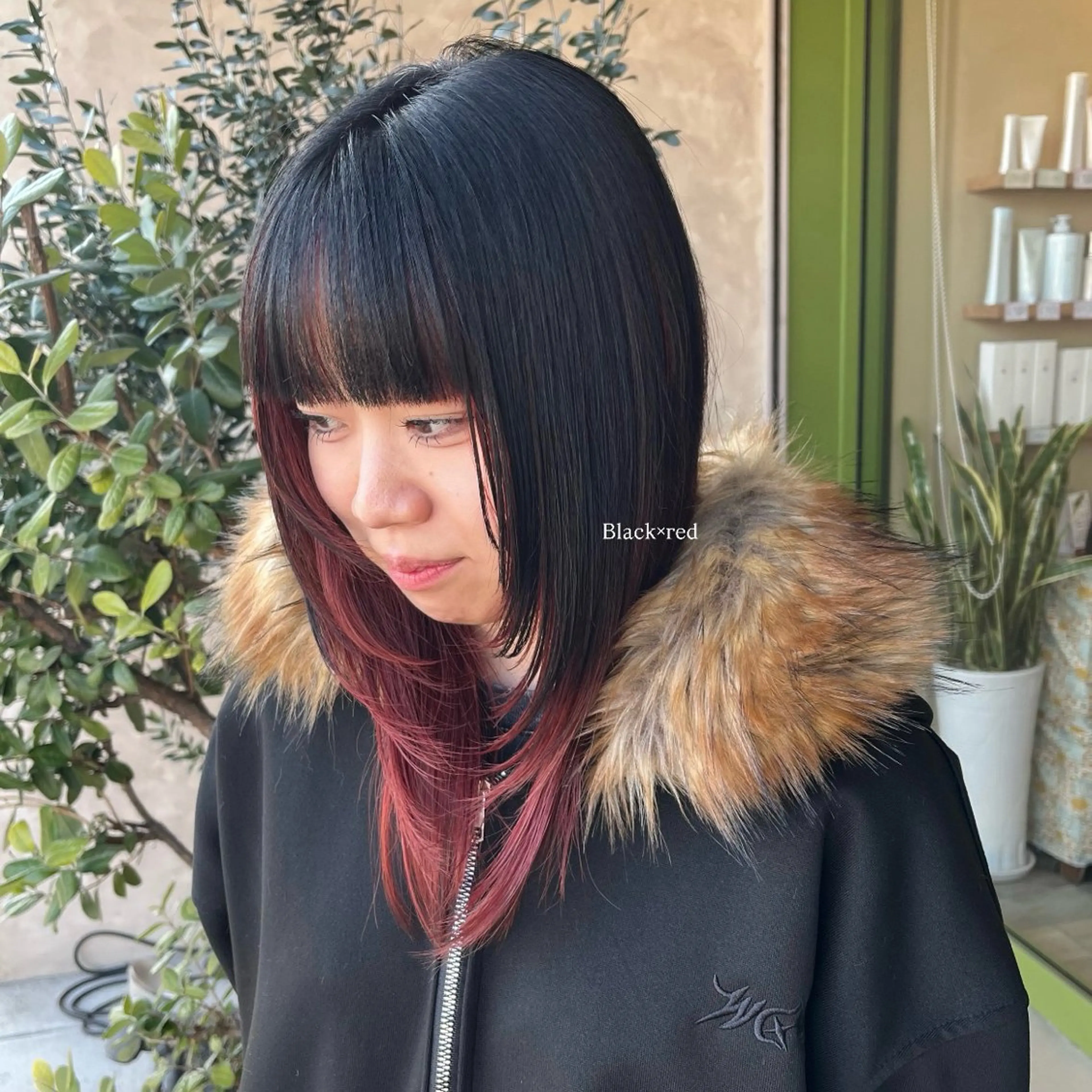 セミロング カラー an.nico所属・レイヤー/透明感艶 カラー丸山ななほのヘアスタイル