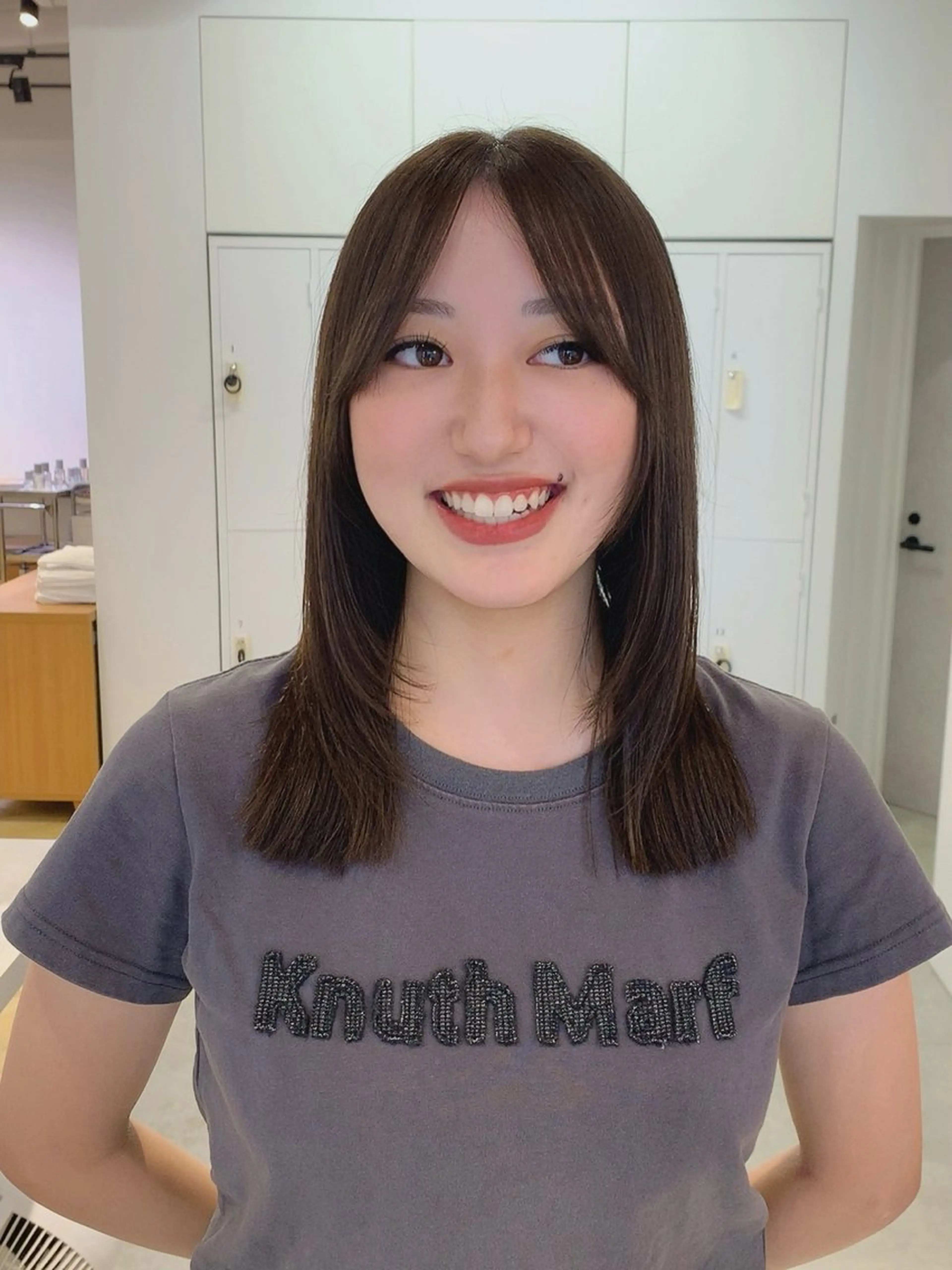 ミディアム カラー カット ヘアカラー トリートメント ボブ/大人ヘア k-two濱田のヘアスタイル