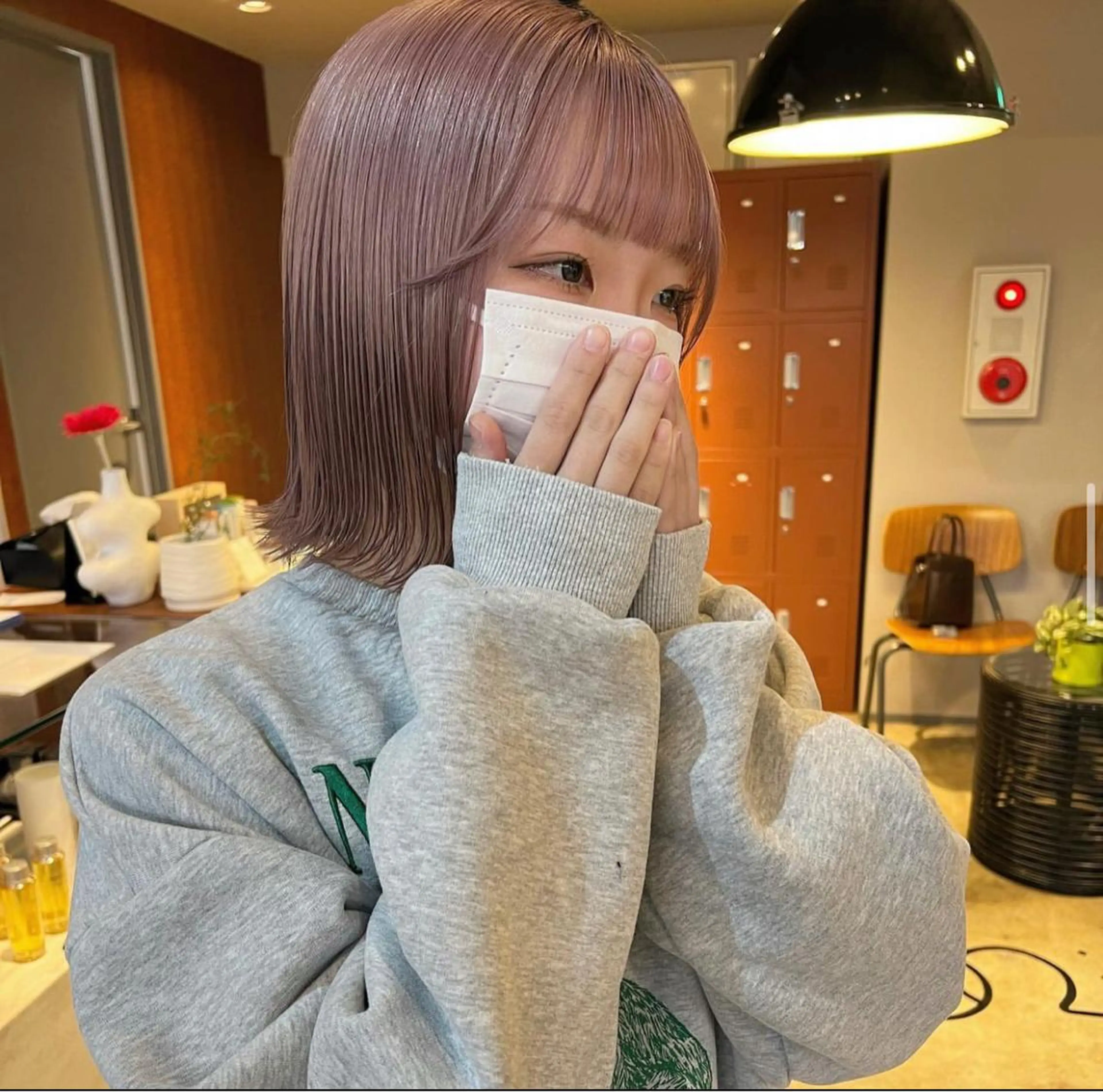 ミディアム ヘアカラー cope'u みゆのヘアスタイル