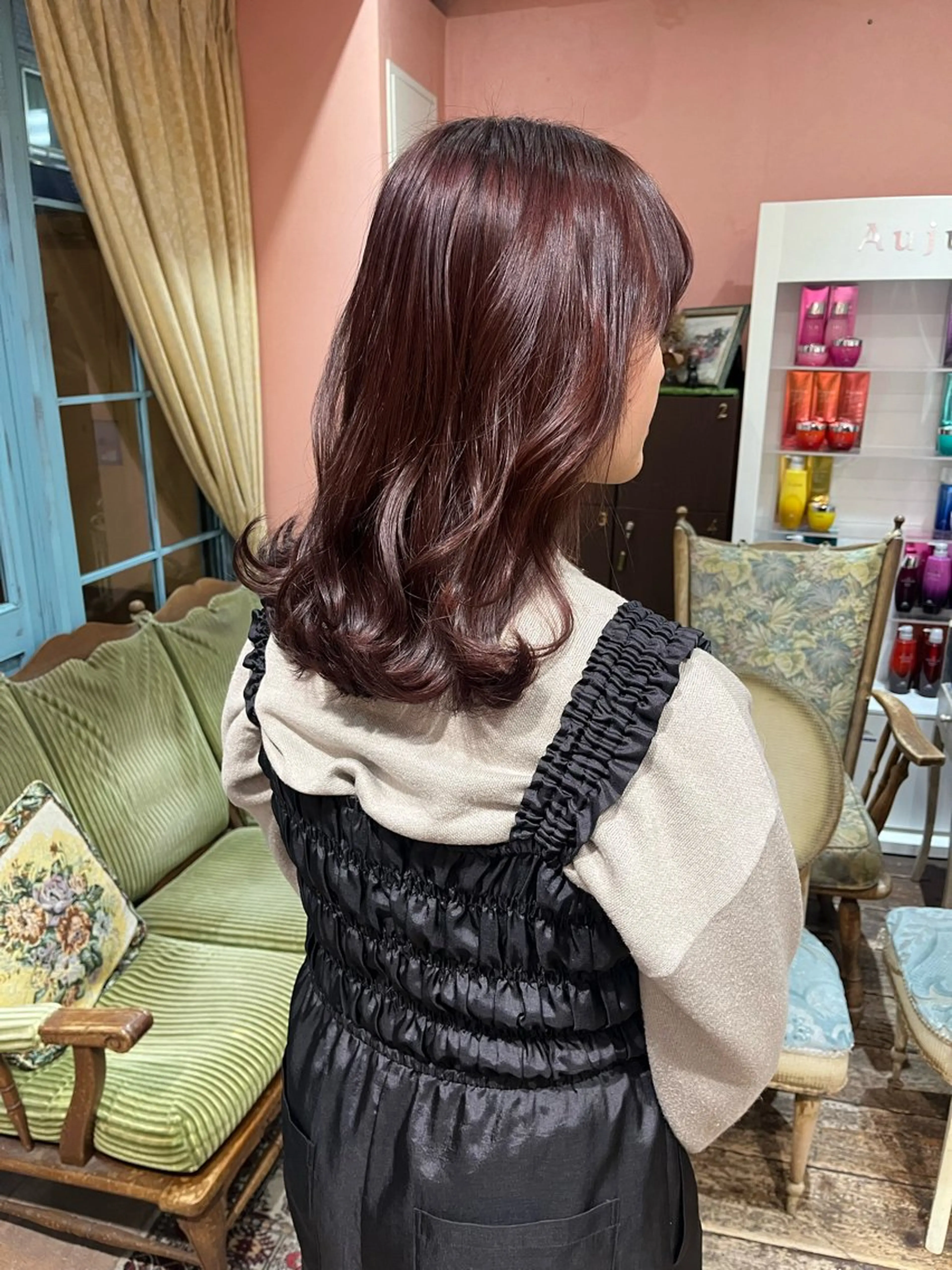 セミロング カラー rotika by Doll hair所属・RYOKA 心斎橋美容室のヘアスタイル