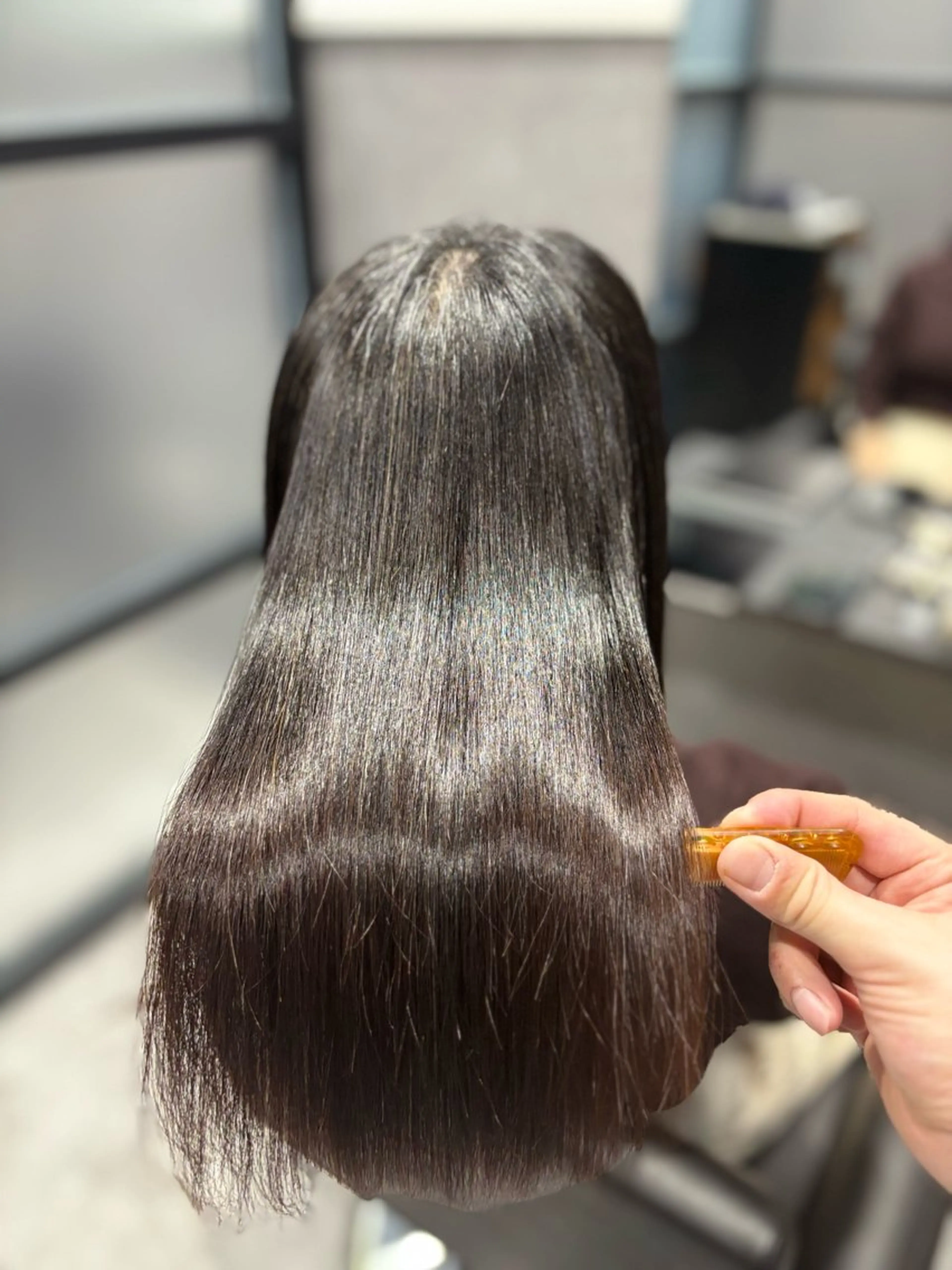 ロング ヘアカラー 縮毛矯正 little 小濱彰太のヘアスタイル