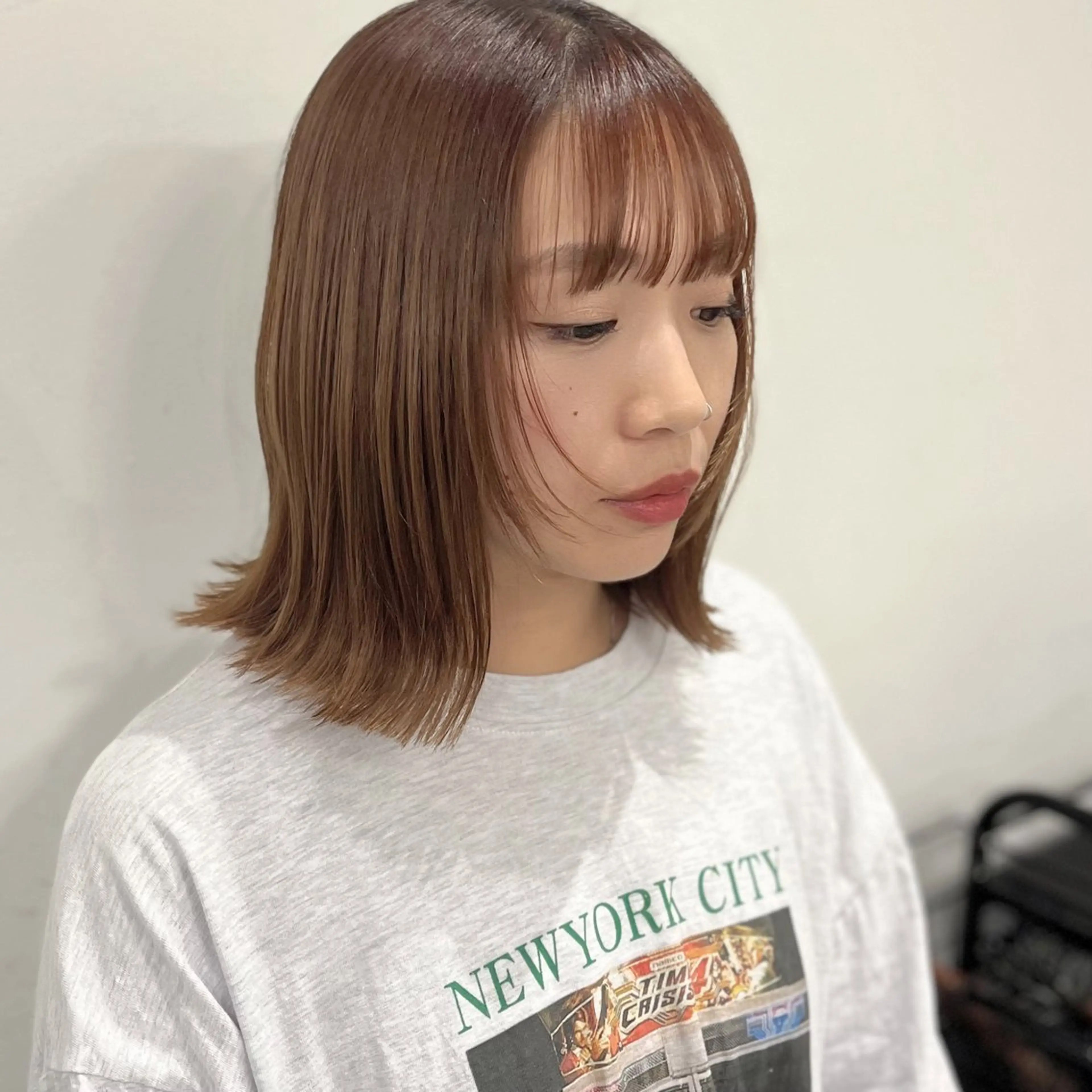 ミディアム 無料カットモデル ユナのヘアスタイル