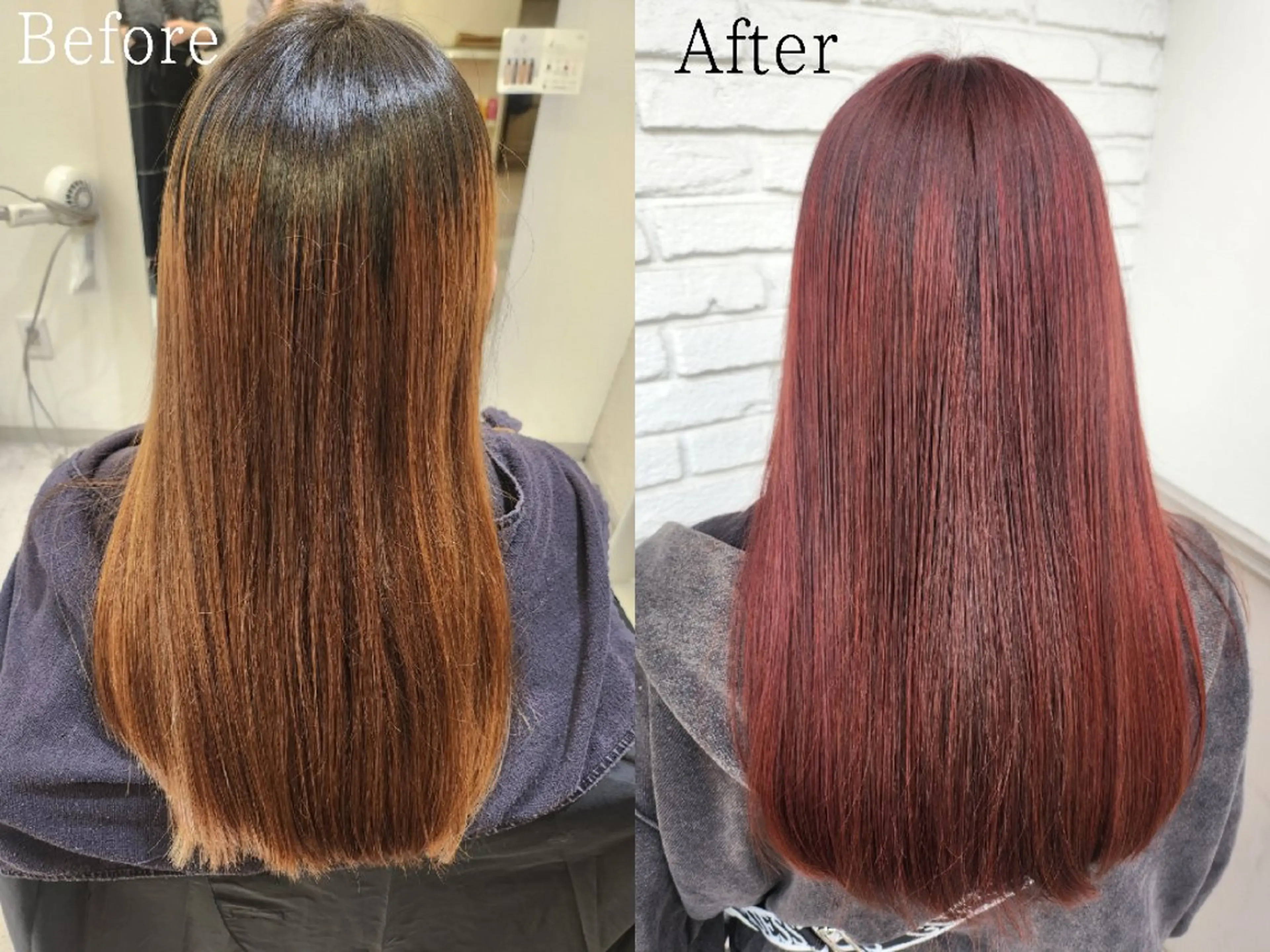 カラー ピンクカラー ヘアカラー 津波古 杏純のヘアスタイル