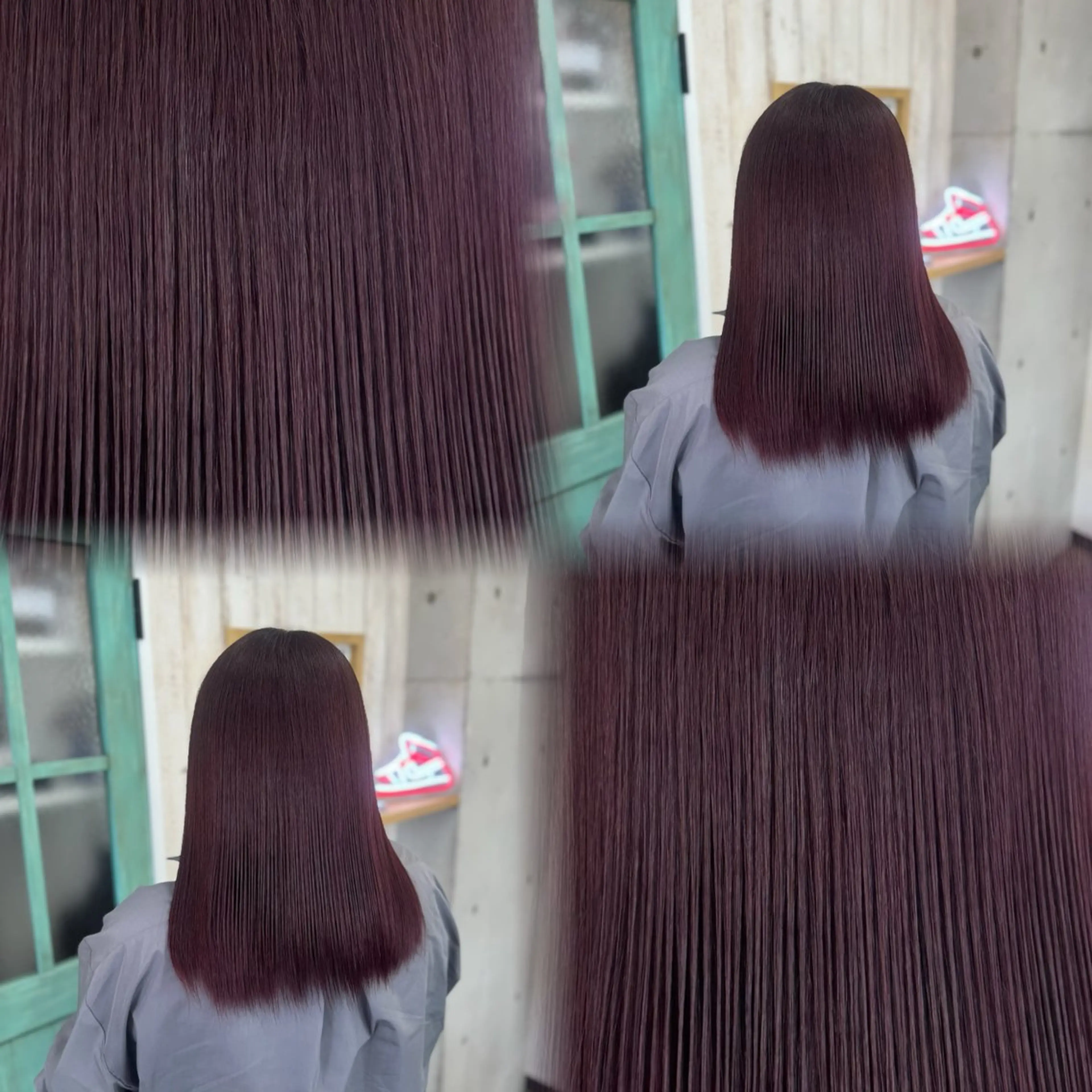 ミディアム カラー ヘアカラー トリートメント 髙橋 李里亜のヘアスタイル